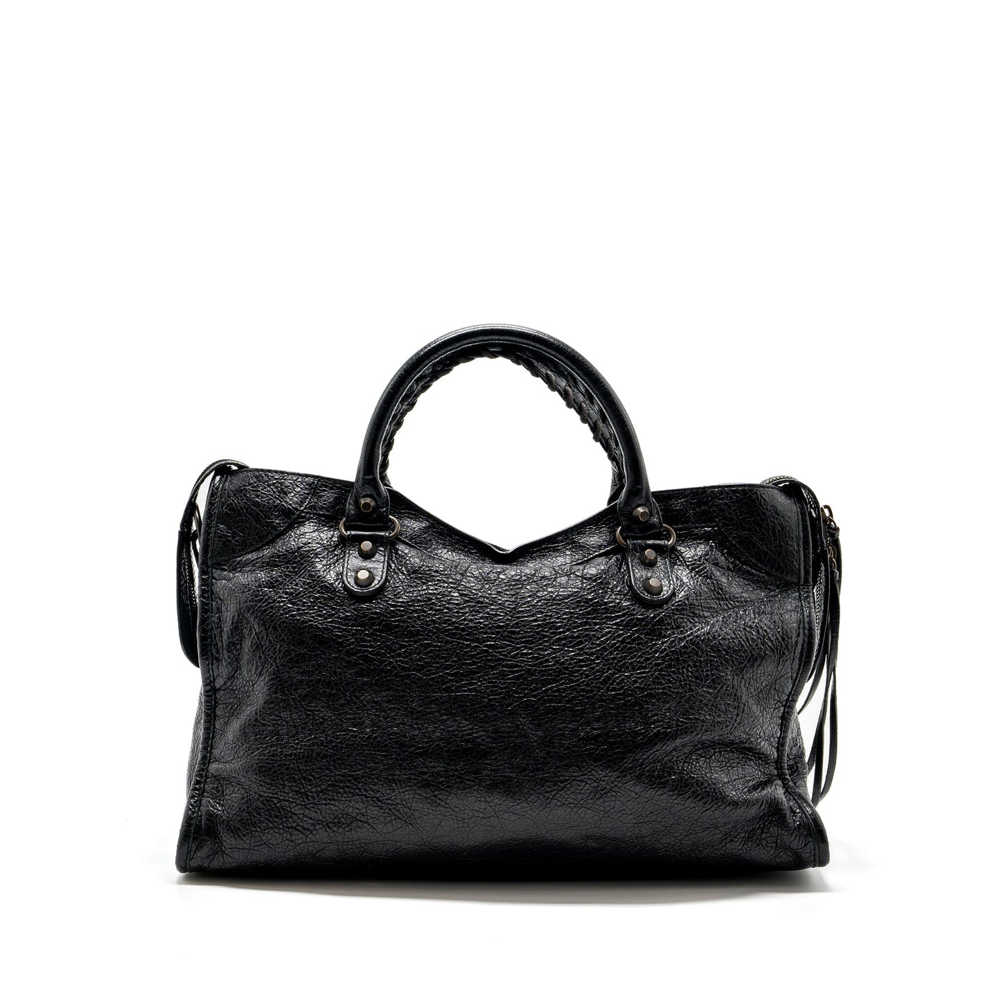 Balenciaga City Purse Calfskin Black Ruthenium Hardware