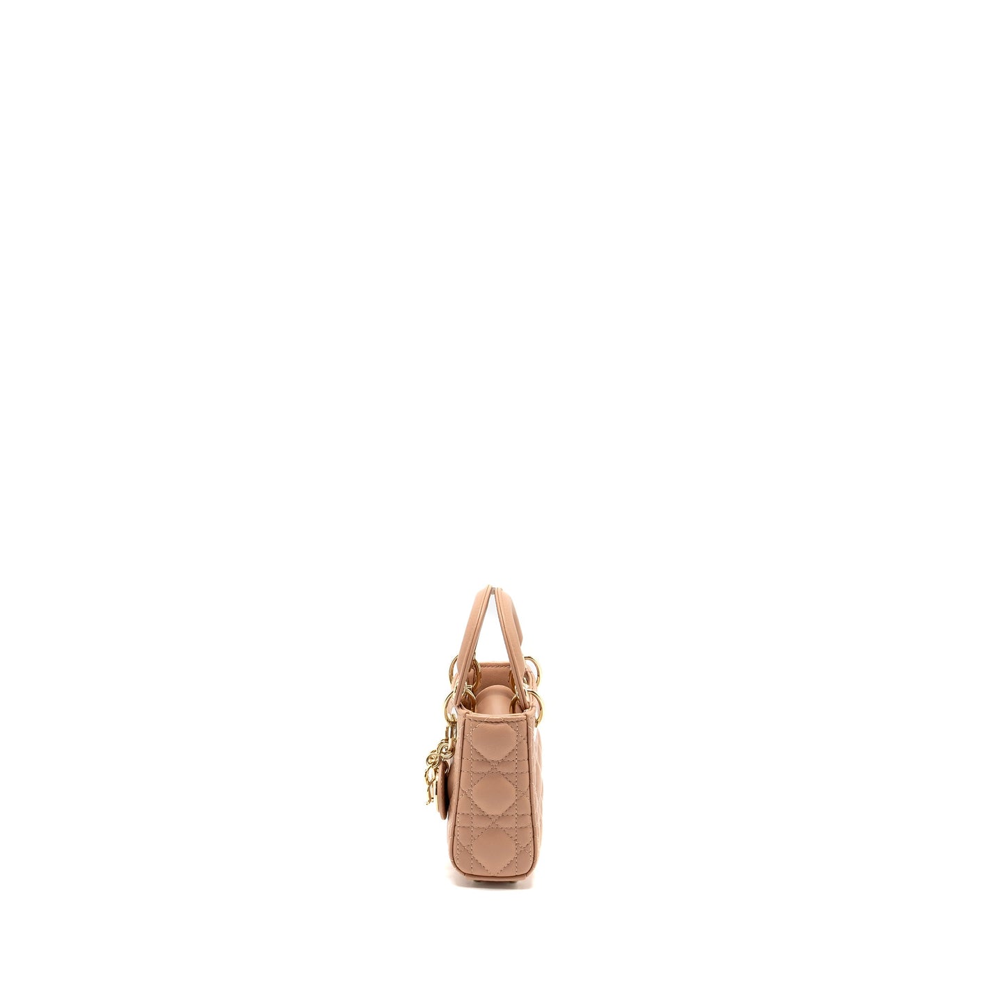 Dior Lady Dior Micro Purse Cannage Lambskin Rose Des Vents