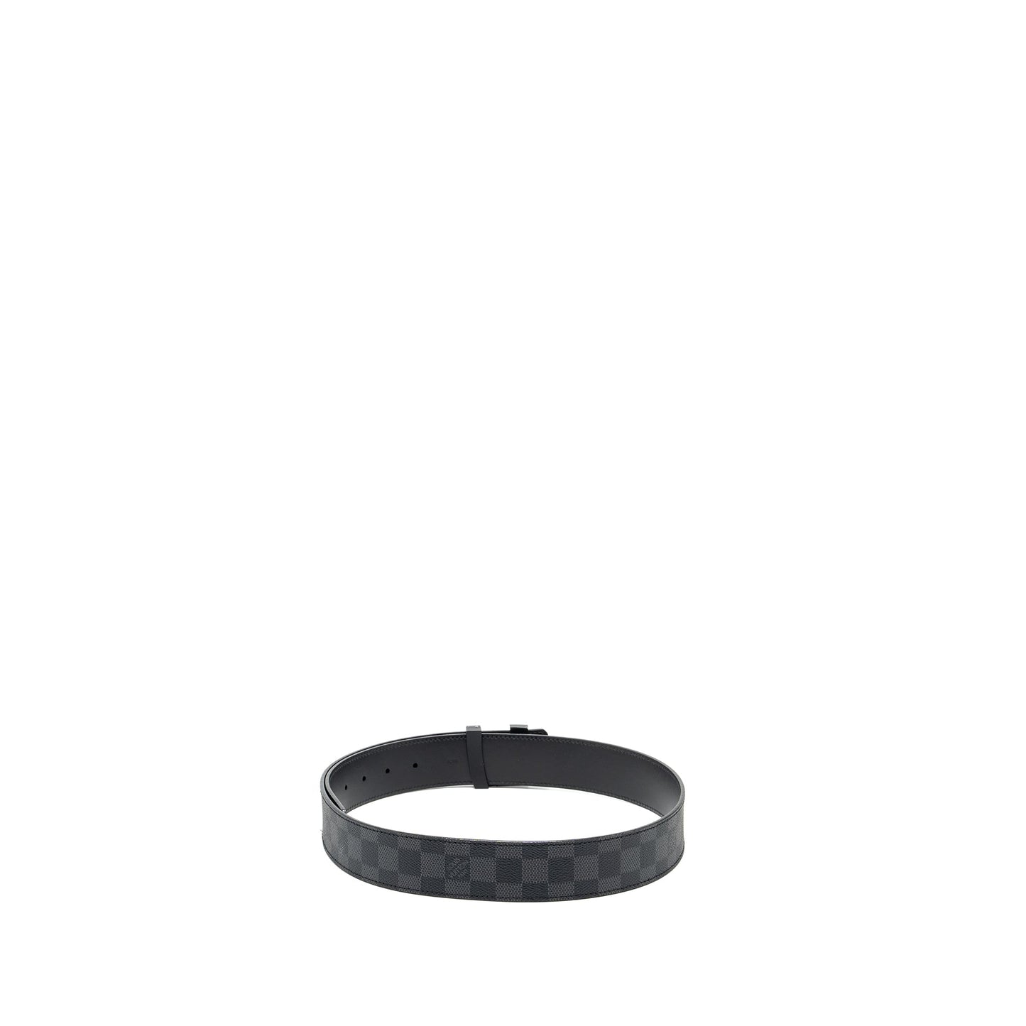 Louis Vuitton Size 95 Initiales 40mm Belt Damier Ebene Black with Black Hardware