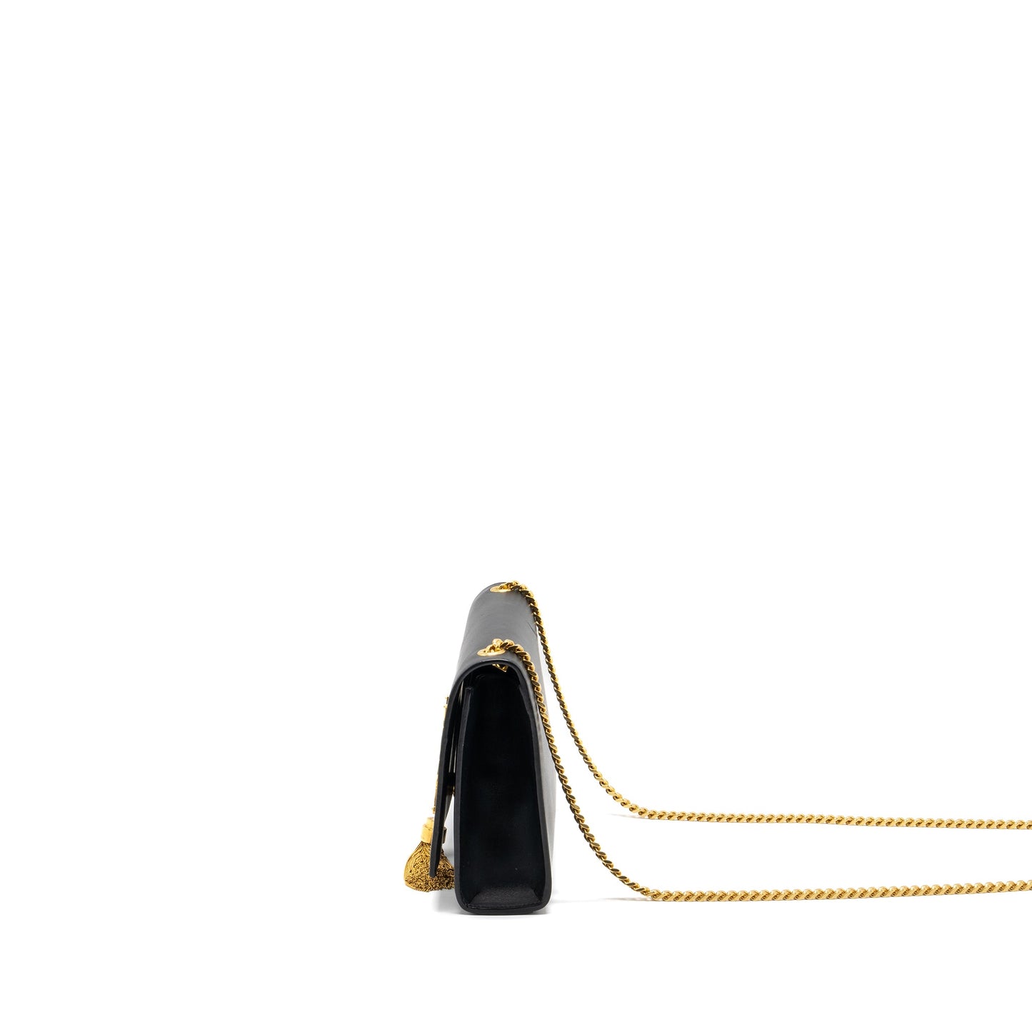 Saint Lauren Medium Kate with Tassel Calfskin Black