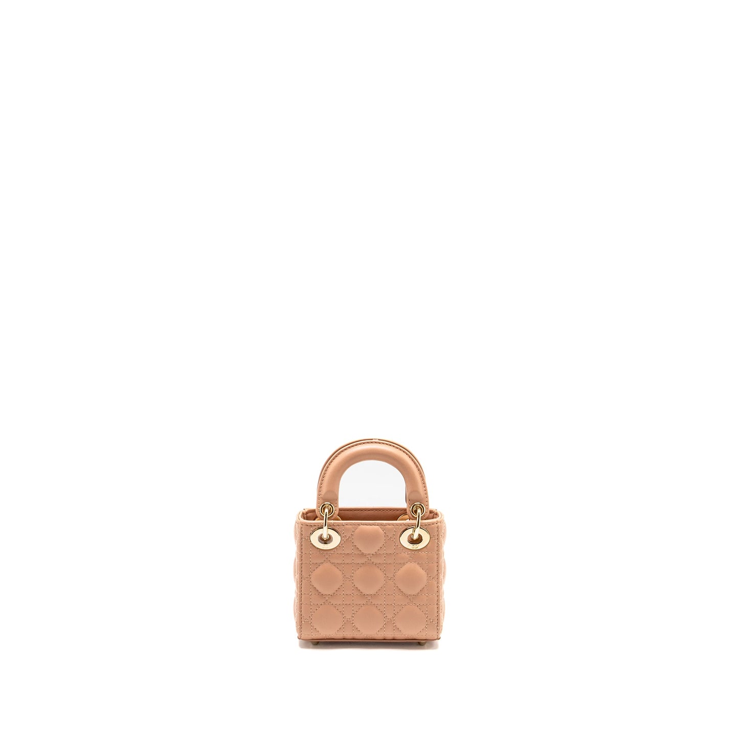 Dior Lady Dior Micro Purse Cannage Lambskin Rose Des Vents