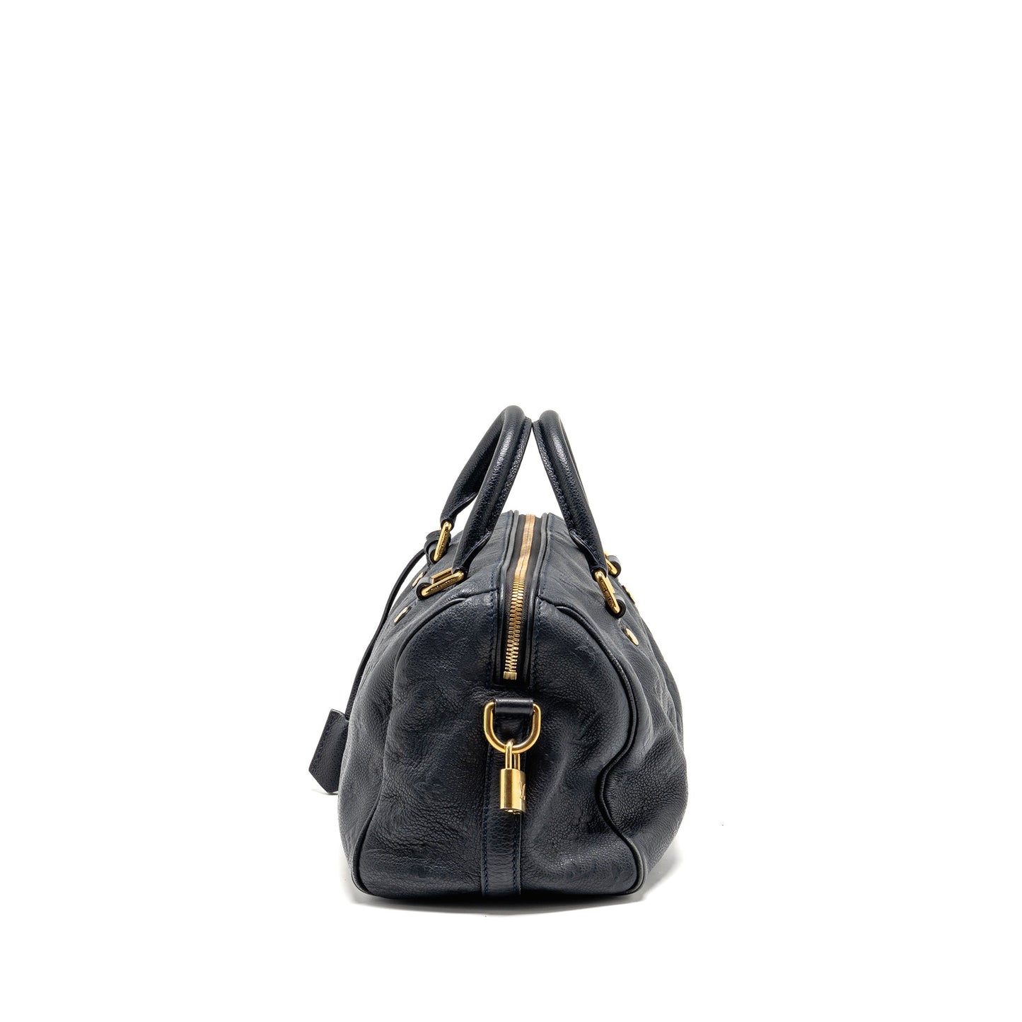 Louis Vuitton Speedy Bandouliere 25 Monogram Empreinte Leather Navy