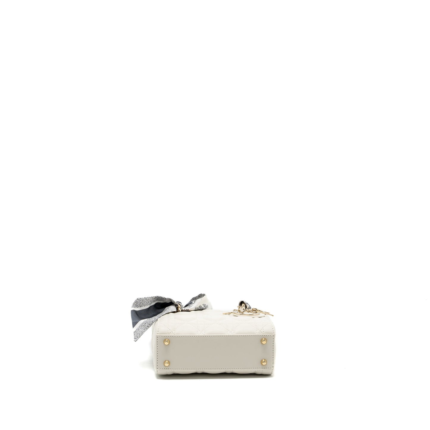 Dior Mini Lady Dior Lambskin White