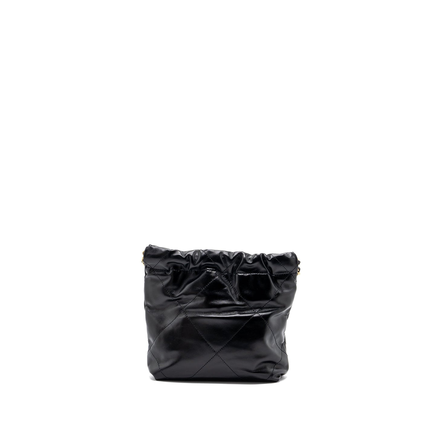 Chanel Mini 22 Bag Shiny Calfskin Black GHW(Microchip)