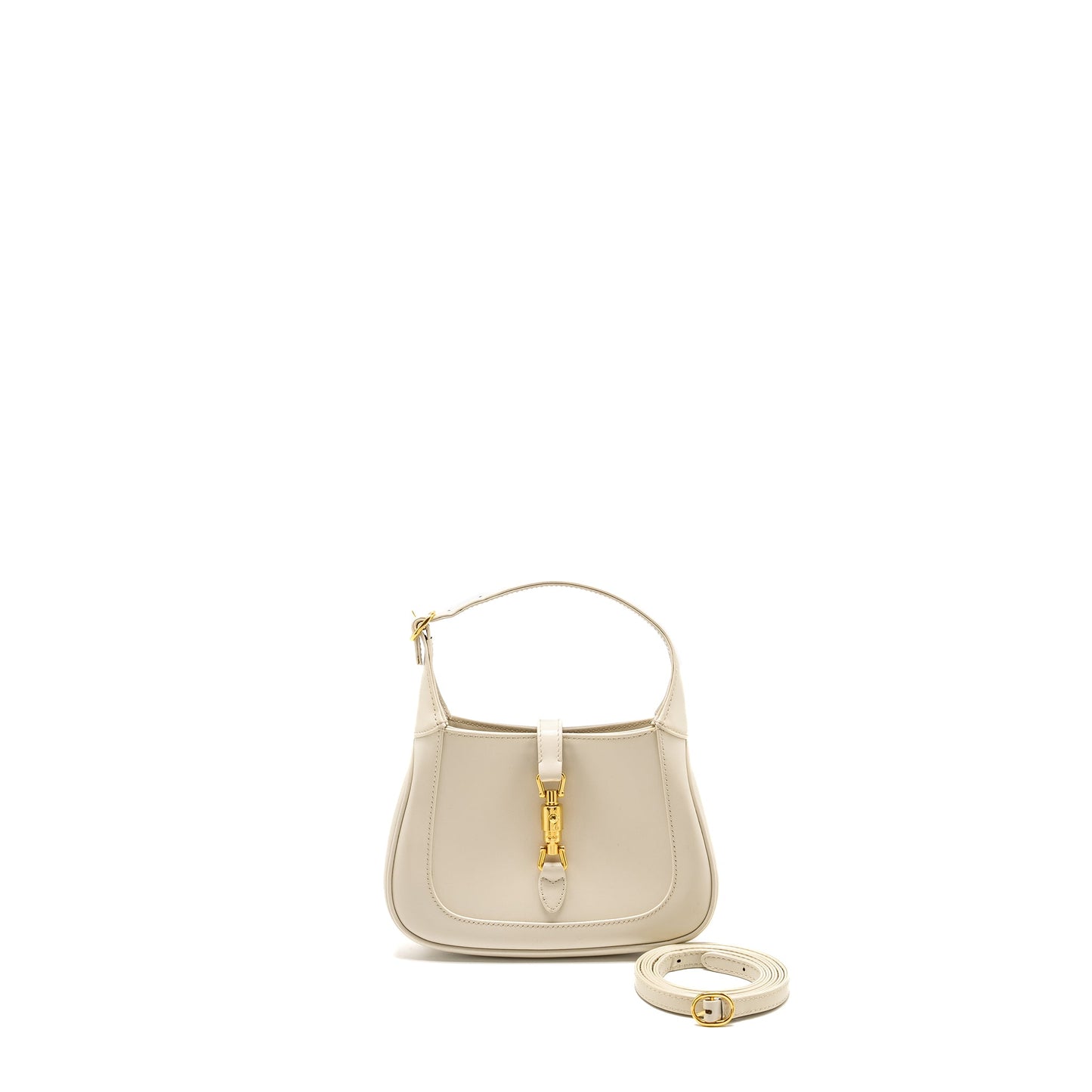 Gucci Jackie 1961 Mini Mini Purse Calfskin WHITE