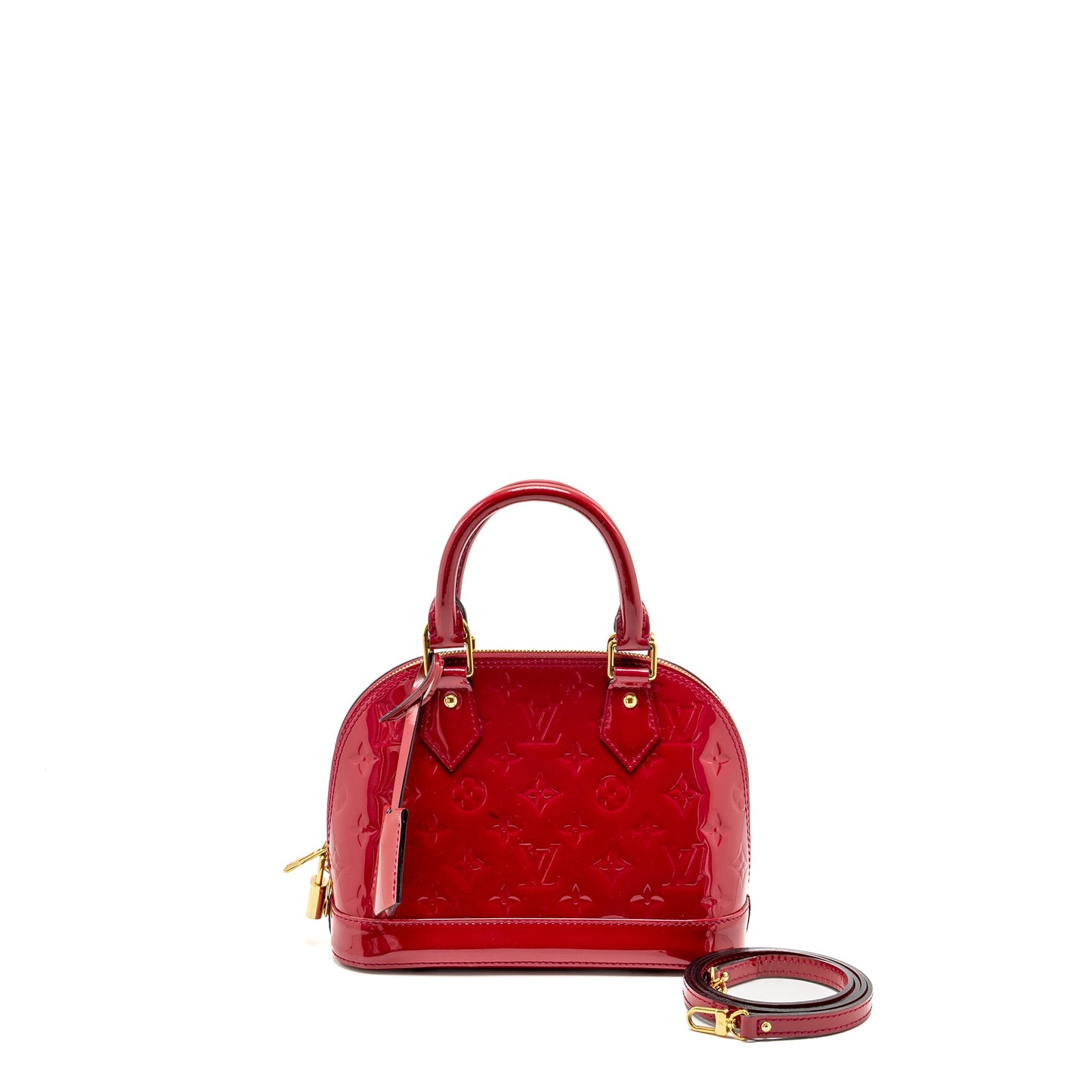 LOUIS VUITTON Alma Patent Indian Rose