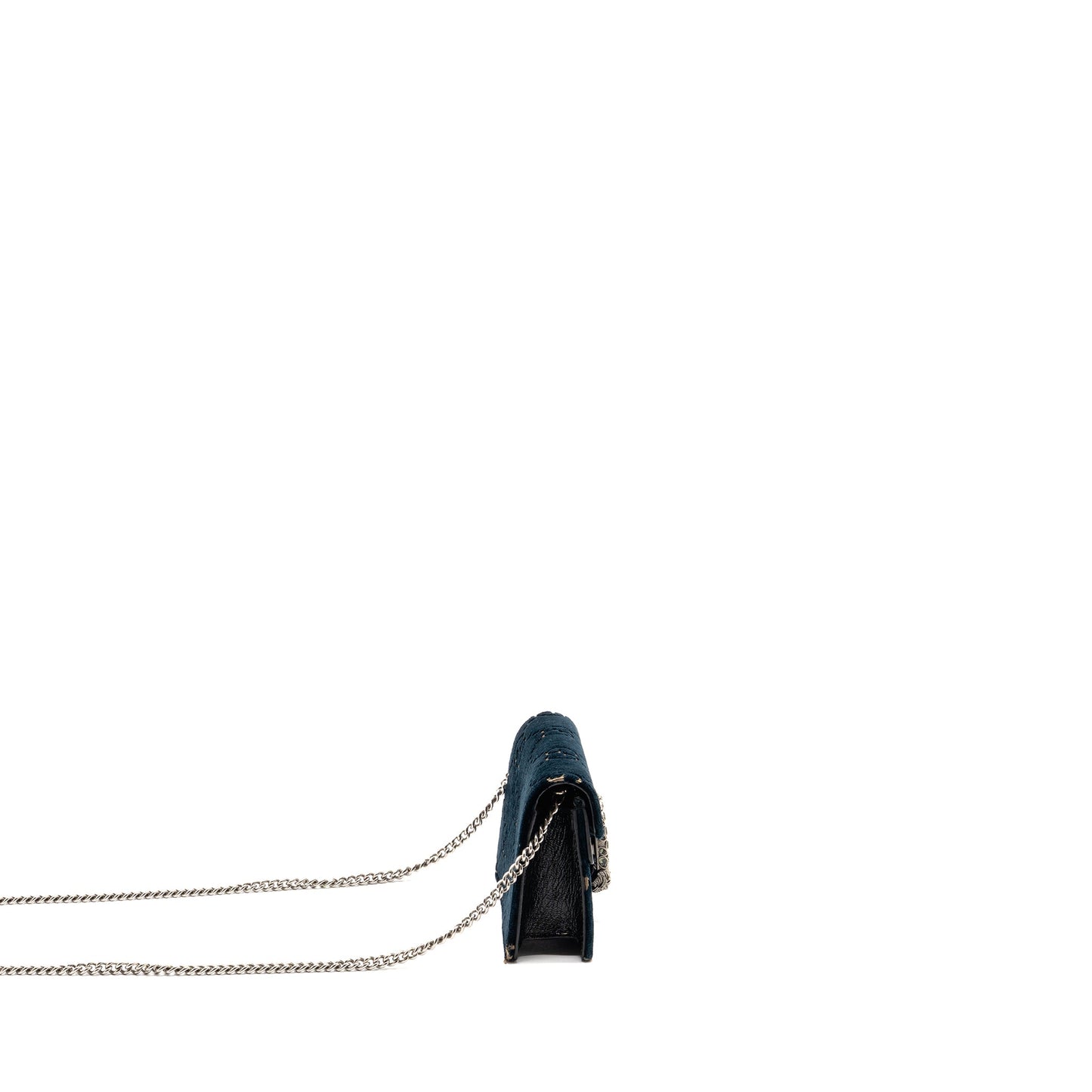 Gucci Dionysus Super Mini Purse Velvet Dark Blue