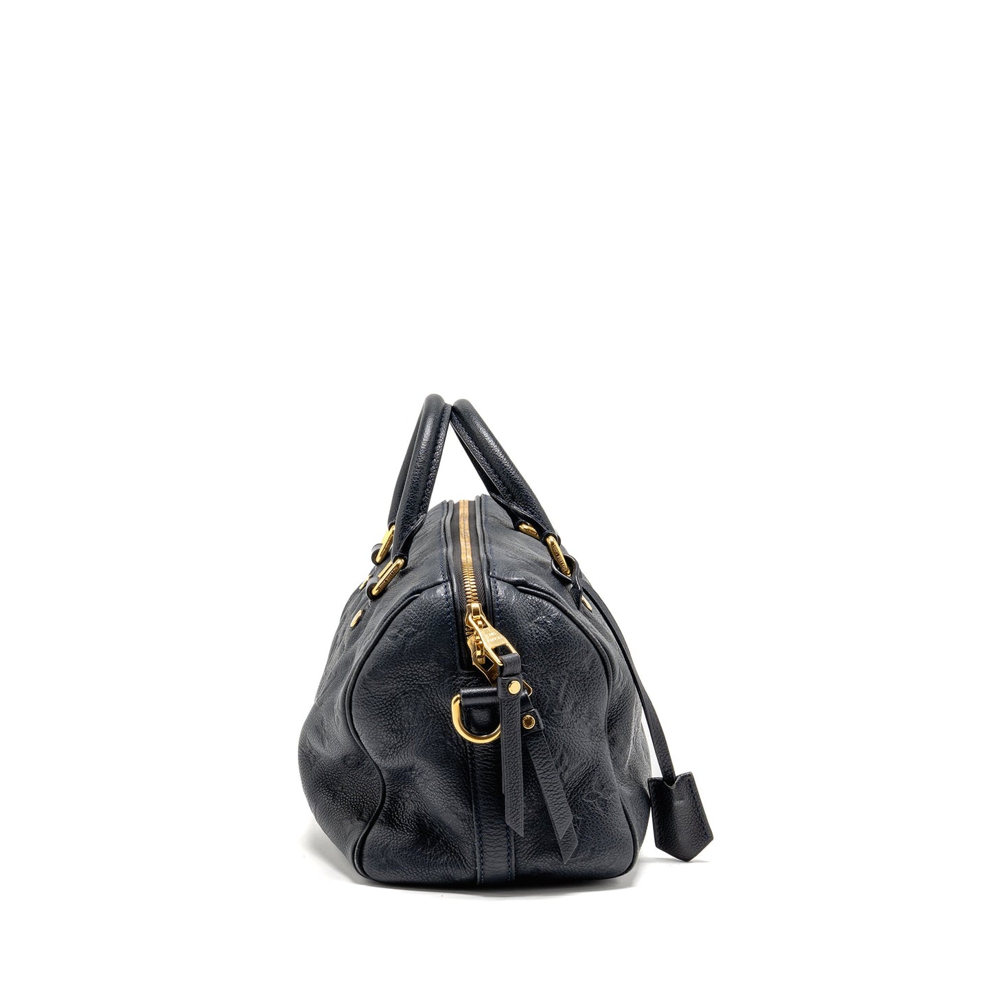 Louis Vuitton Speedy Bandouliere 25 Monogram Empreinte Leather Navy