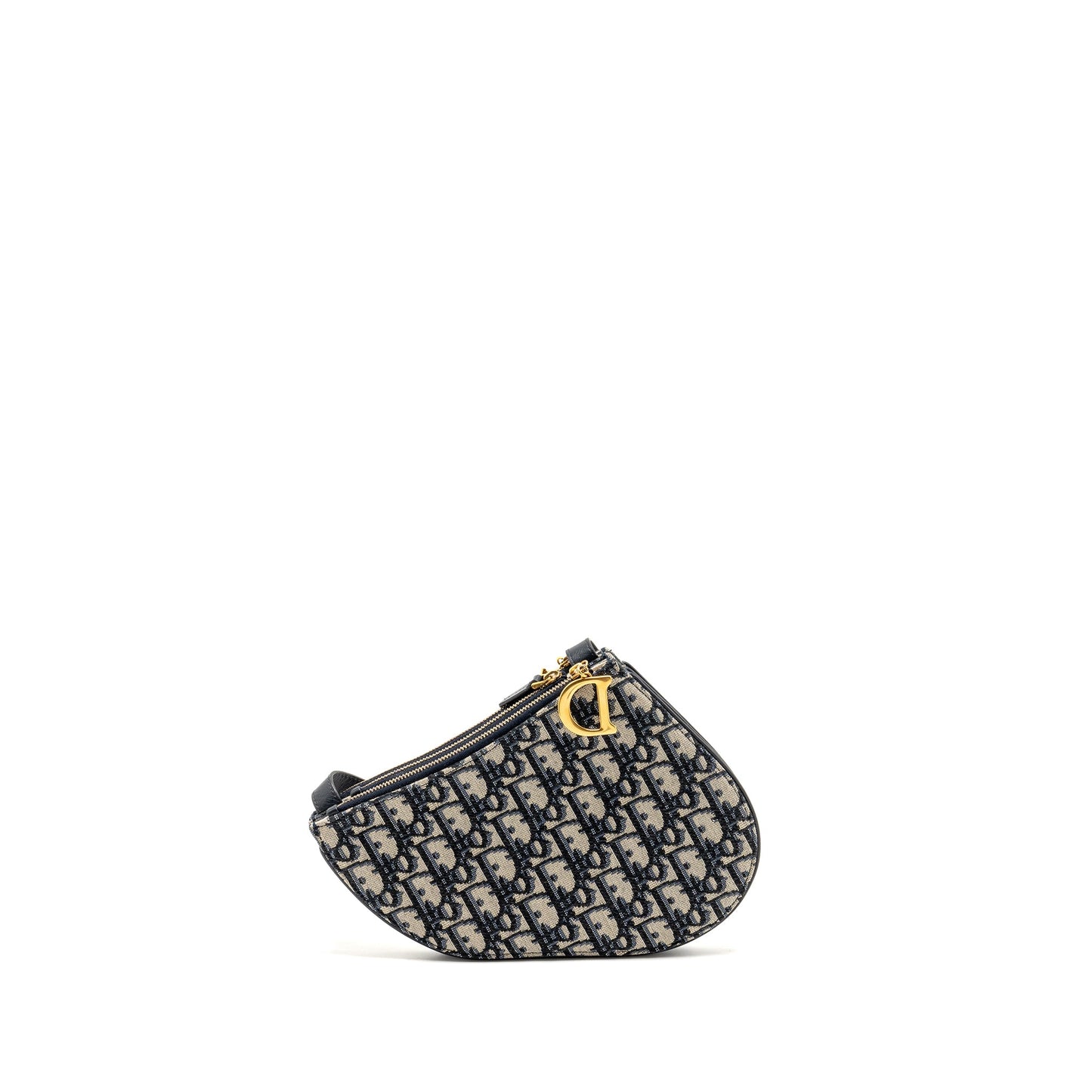 Dior Saddle Trio Pouch With Strap Oblique Canvas