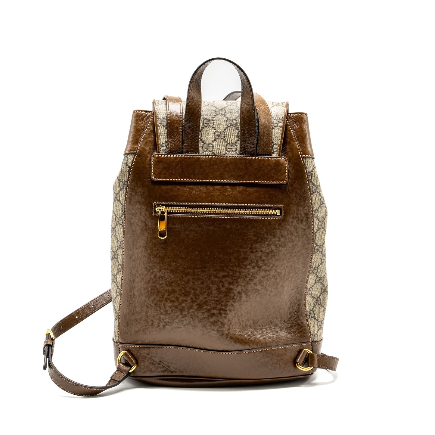 Gucci 1955 Horsebit backpack supreme canvas / calfskin brown