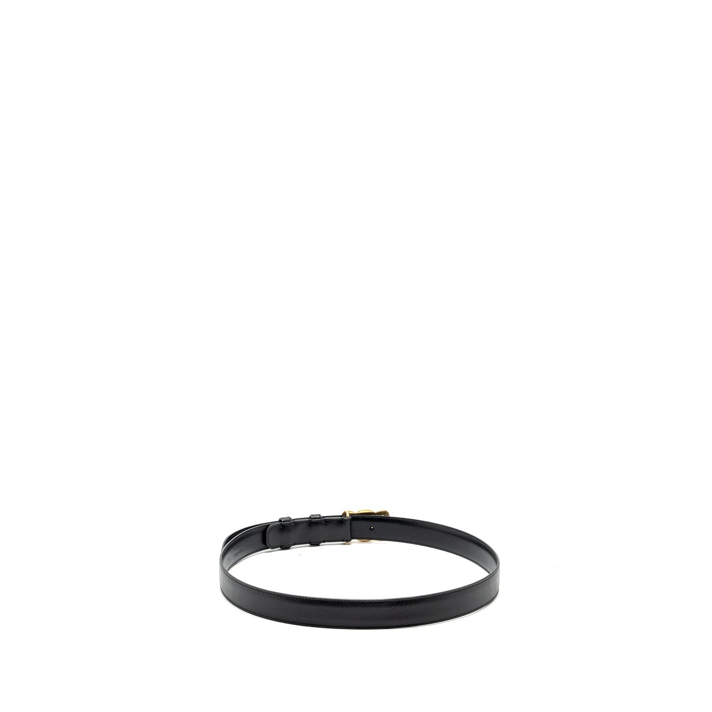 Celine size 85 Medium Triomphe belt calfskin black