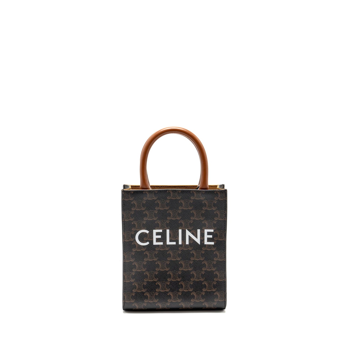 Celine Mini Vertical Cabas Triomphe Canvas