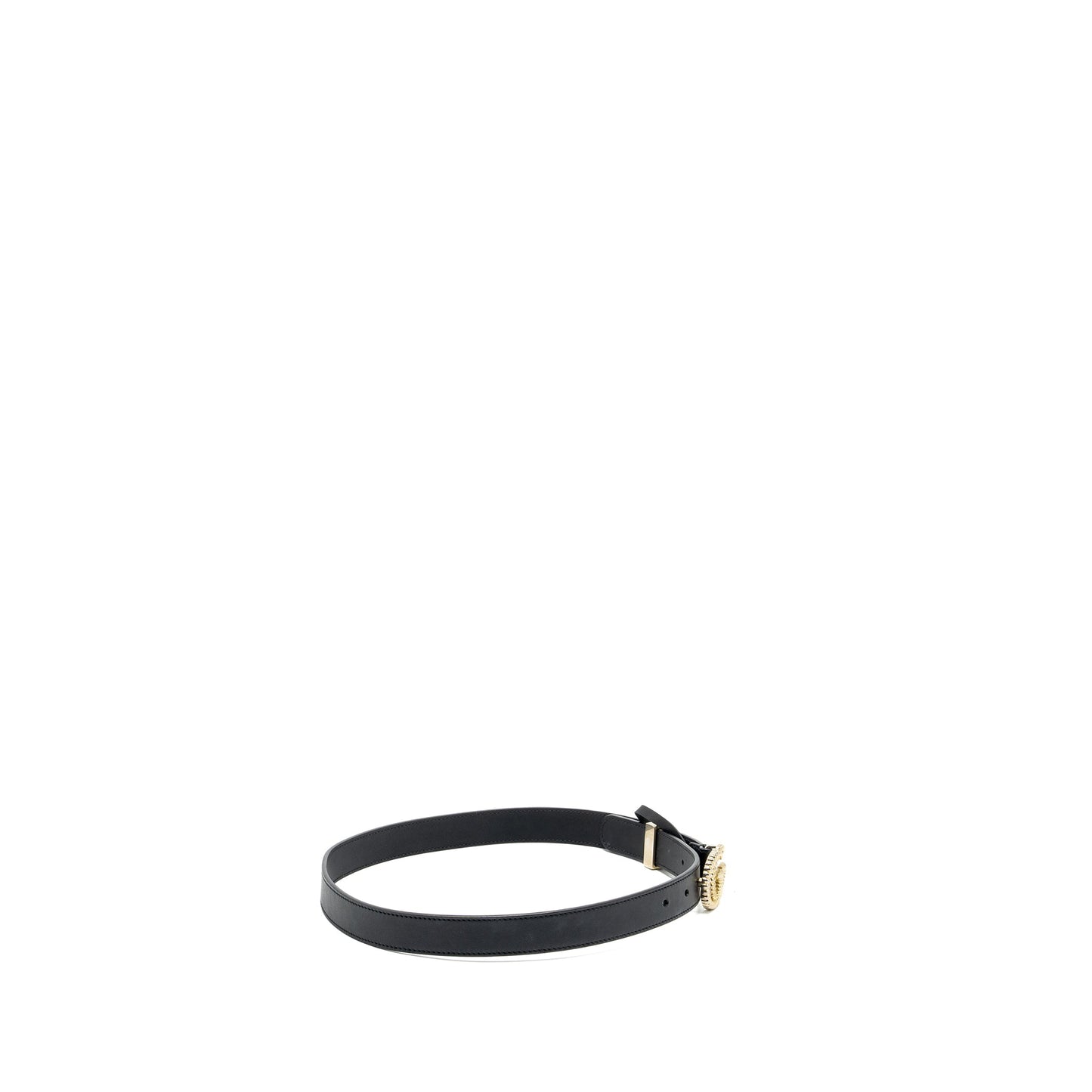 Gucci size 75 30mm marmont belt with double G buckle black
