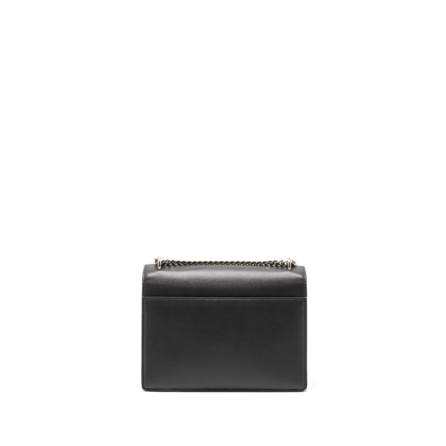 Saint Laurent Medium Sunset Chain Purse Calfskin Dark Grey Ruthenium Hardware