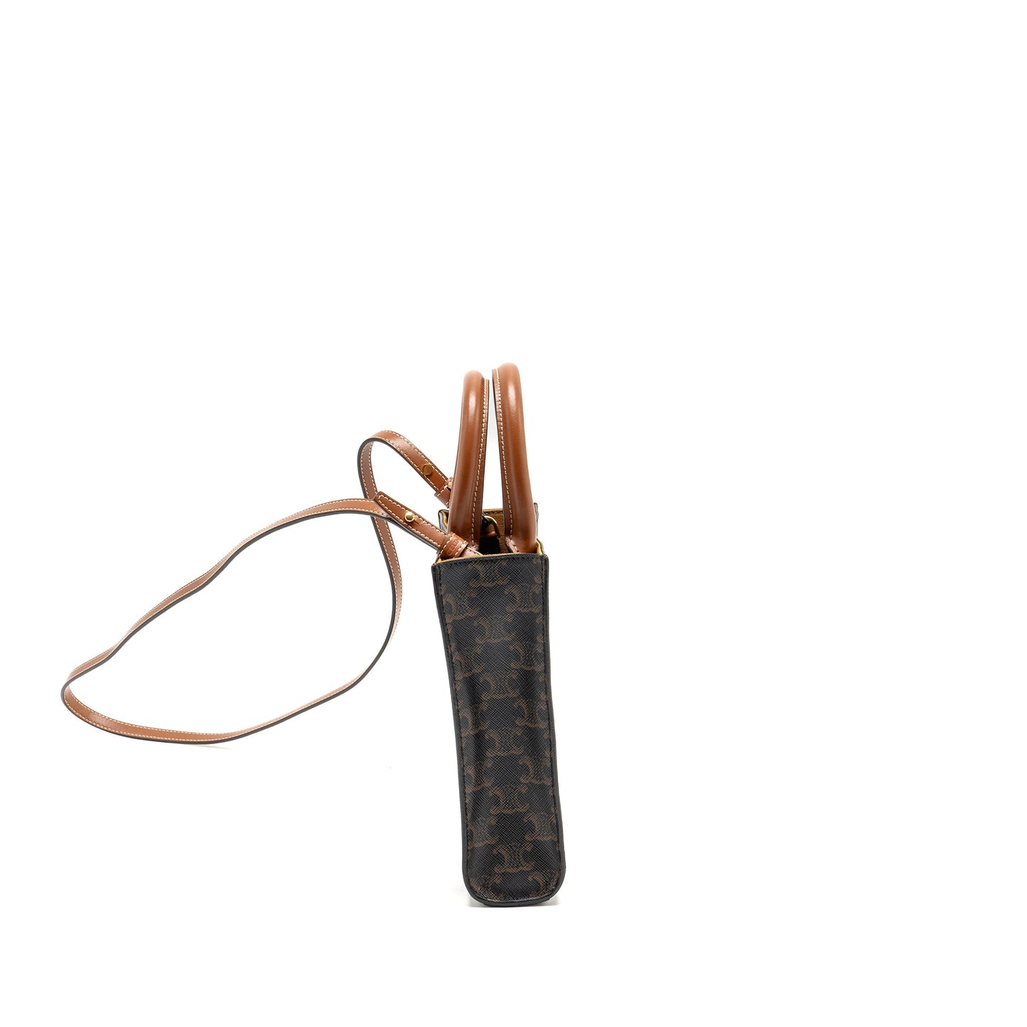 Celine Mini Vertical Cabas Triomphe Canvas