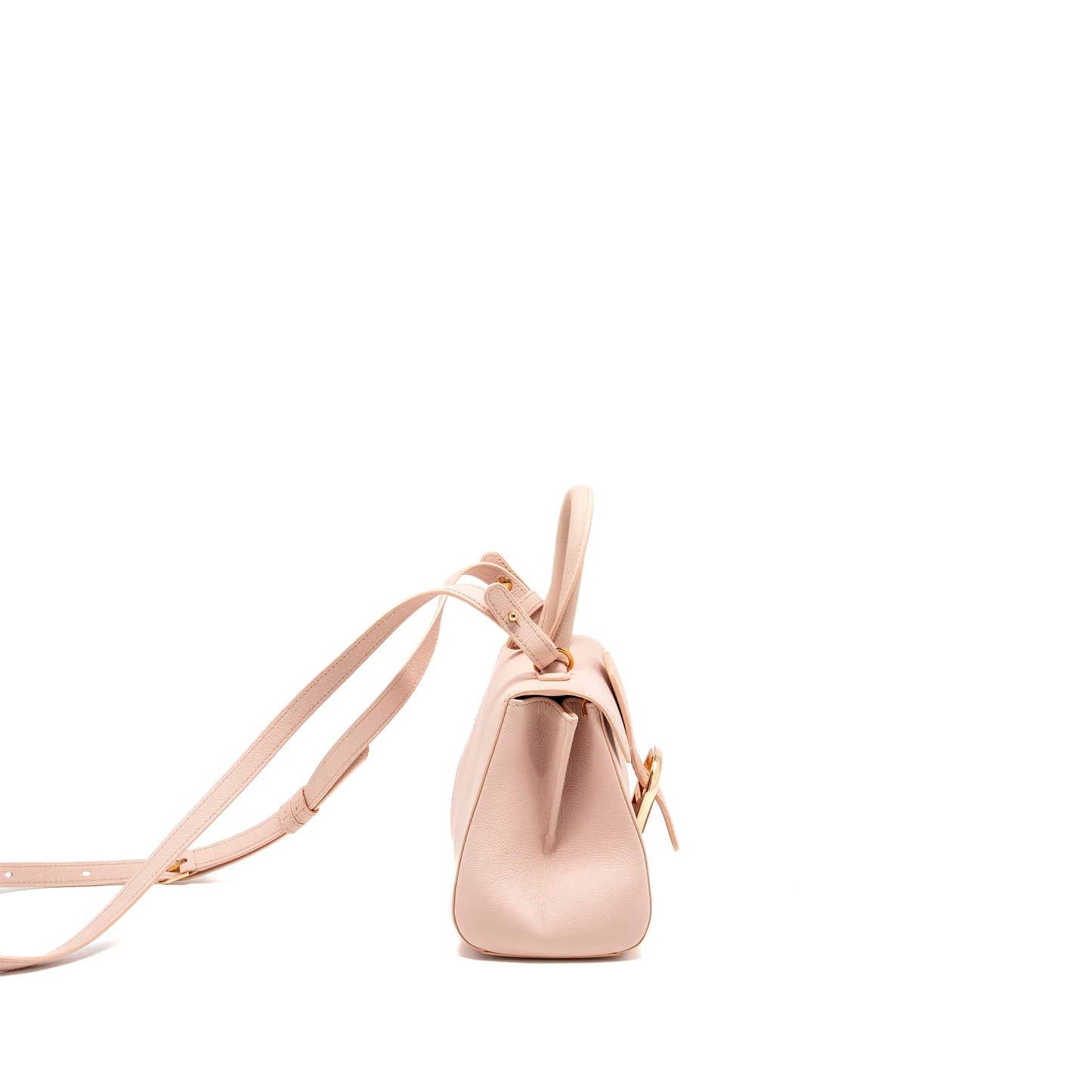 Delvaux Mini Brilliant Purse Calfskin Pink