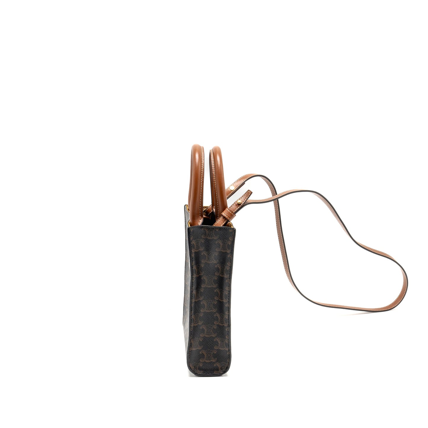 Celine Mini Vertical Cabas Triomphe Canvas