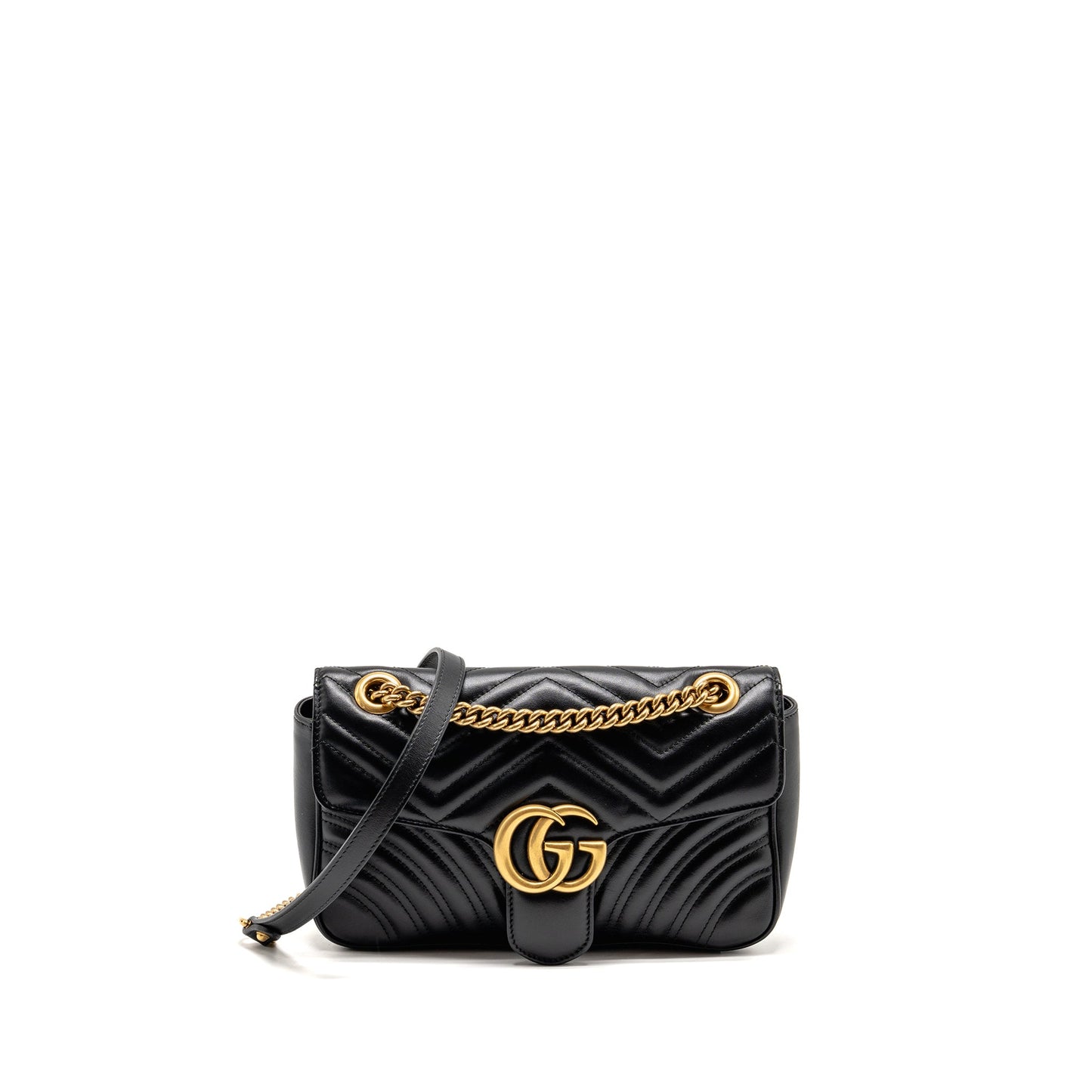 Gucci Medium Marmont Mini Purse Calfskin Black