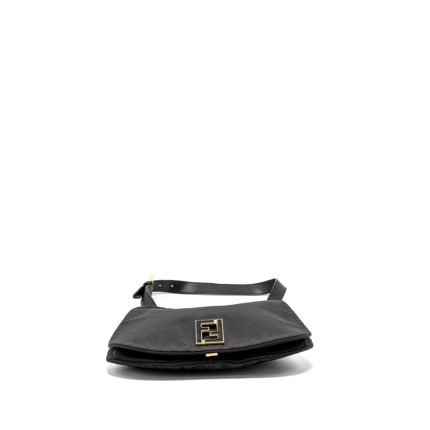 Fendi Vintage Flap Mini Purse Nylon Black