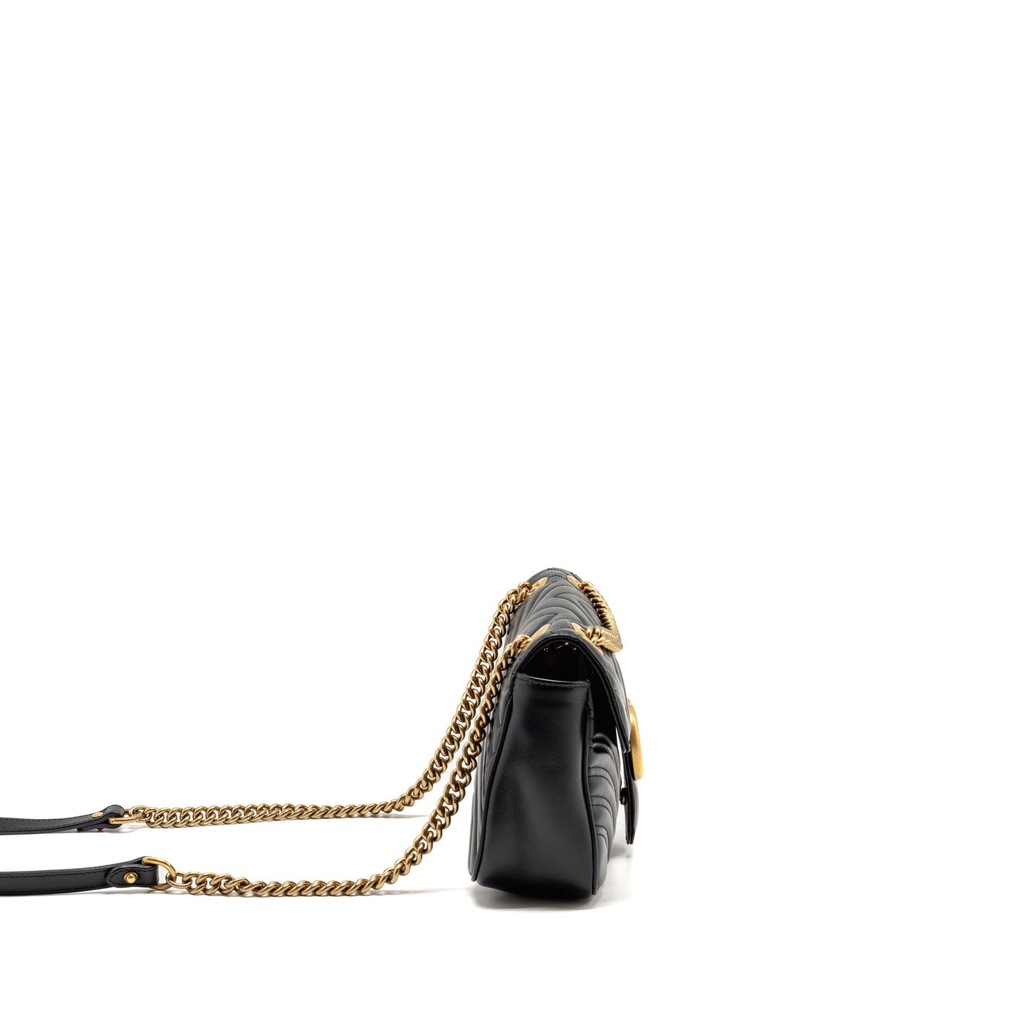 Gucci Medium Marmont Mini Purse Calfskin Black