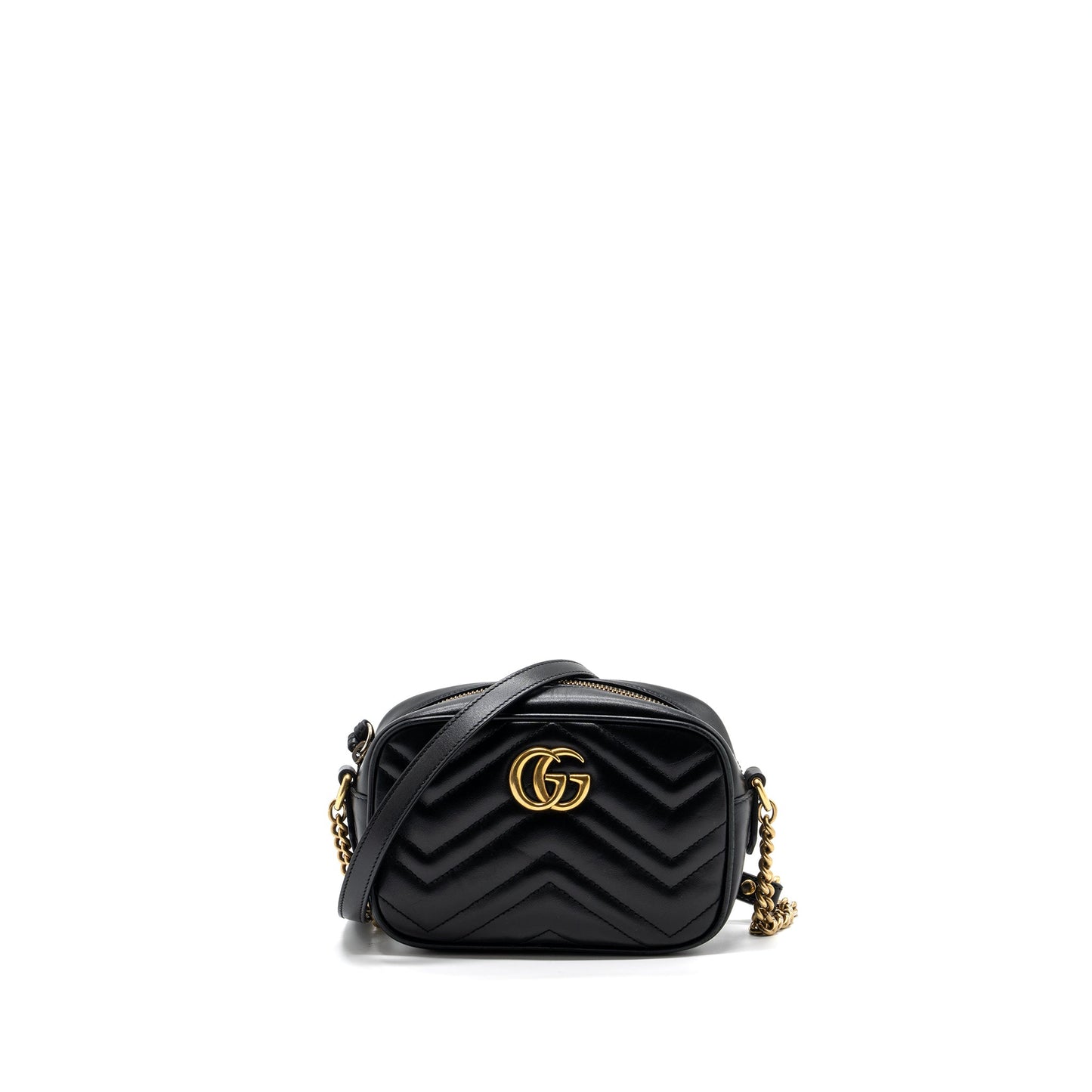 Gucci Marmont Camera Purse leather Black