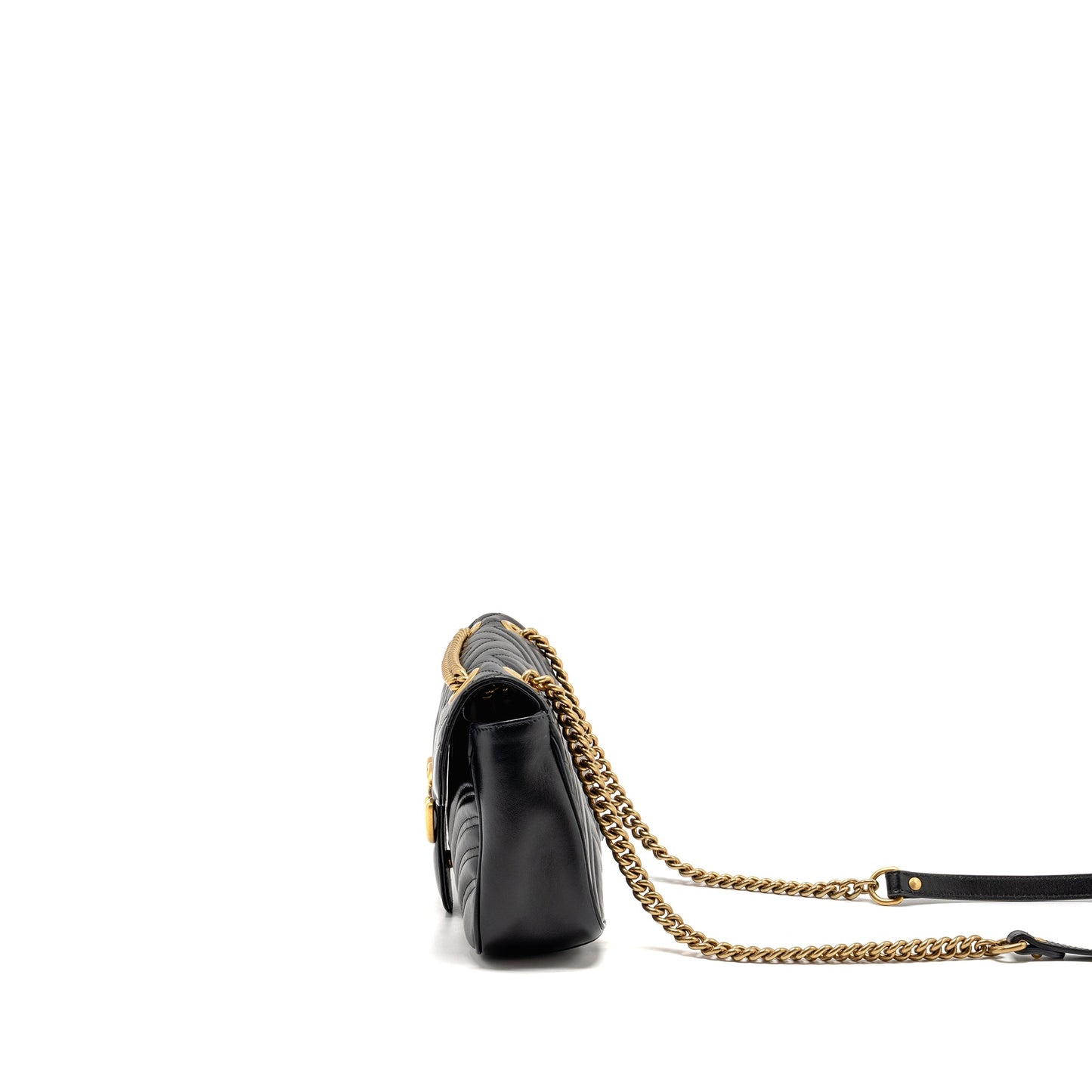 Gucci Medium Marmont Mini Purse Calfskin Black