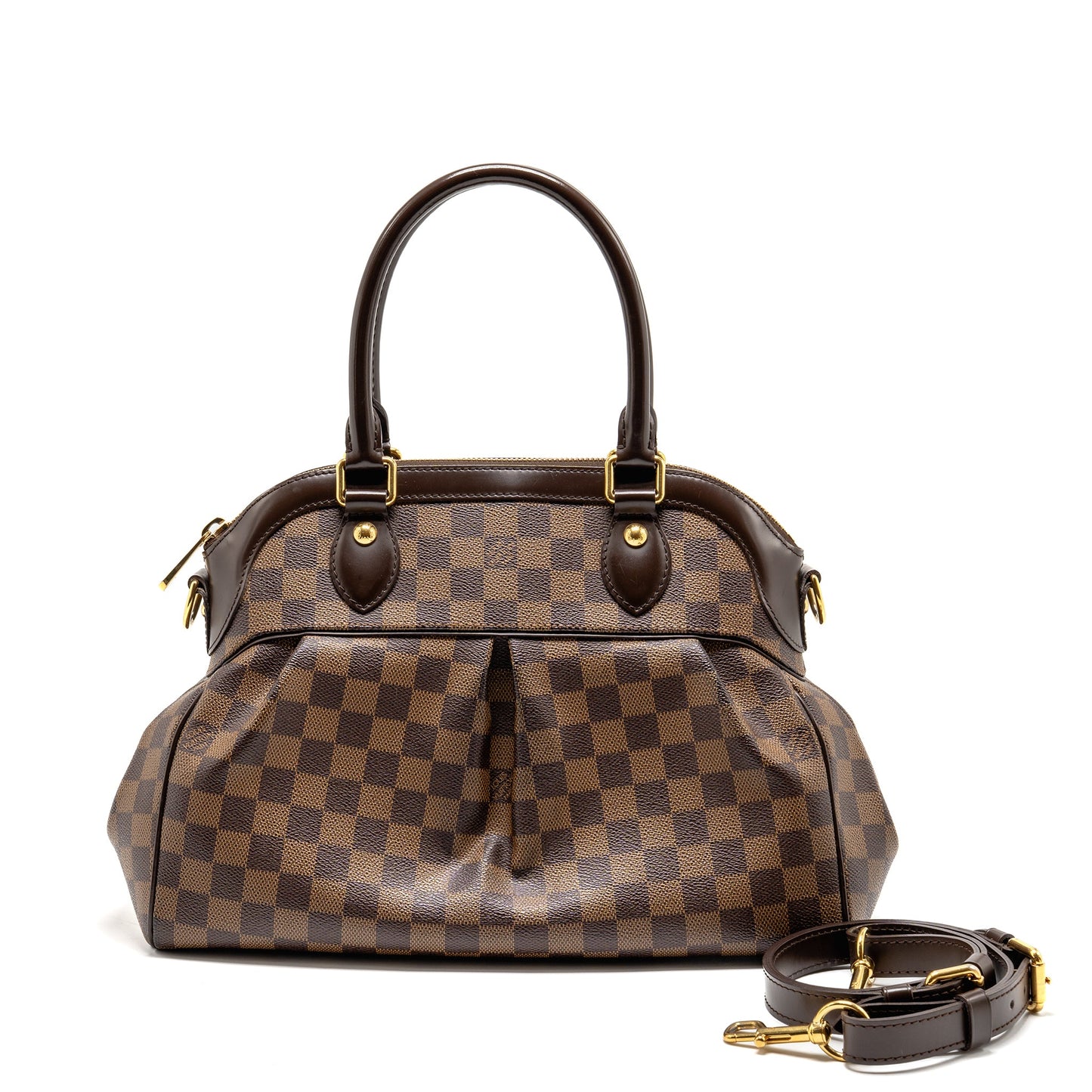 Louis Vuitton Trevi Tote Purse Damier Ebene Canvas