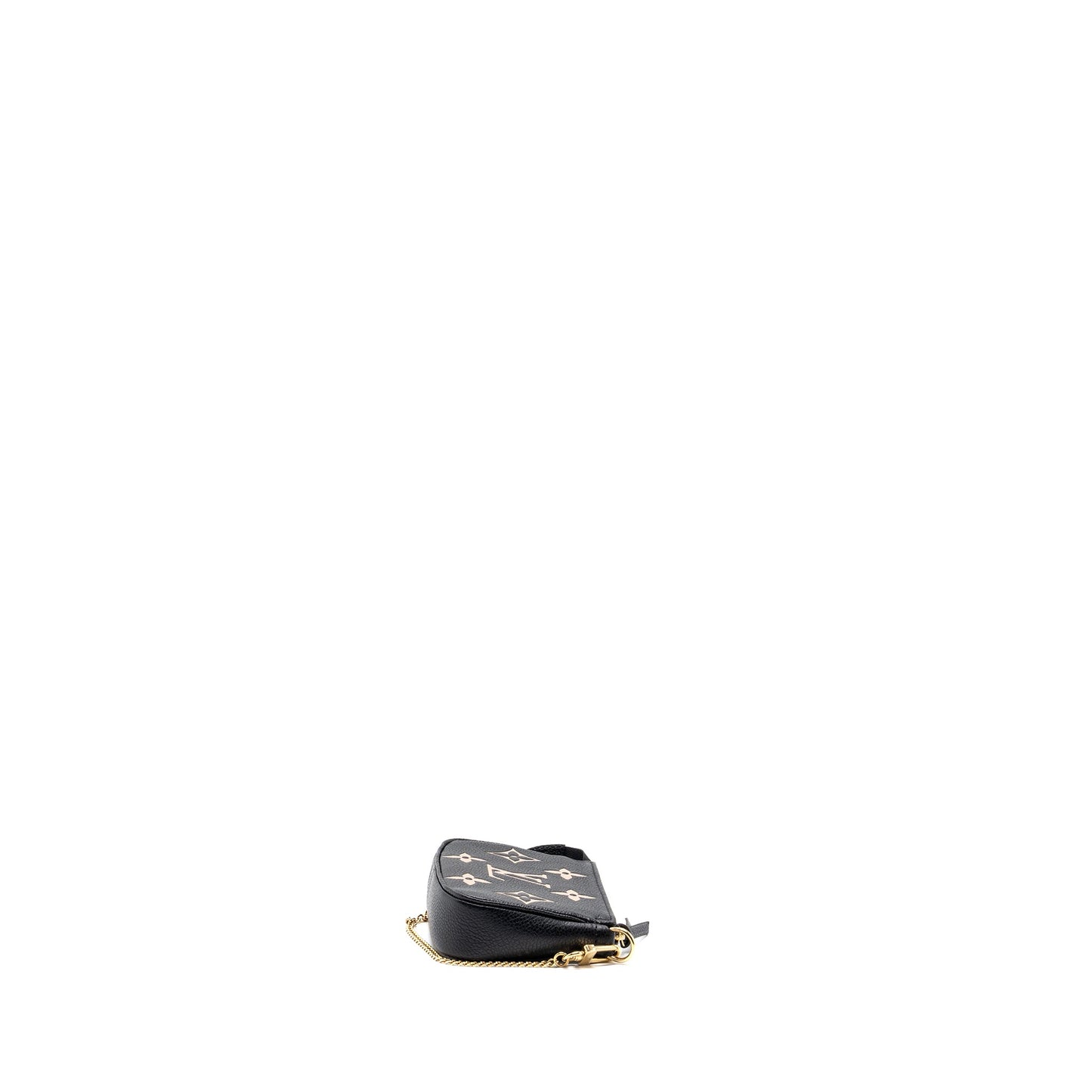 Louis Vuitton Mini Pochette Accessories Monogram Empreinte Black/ Beige