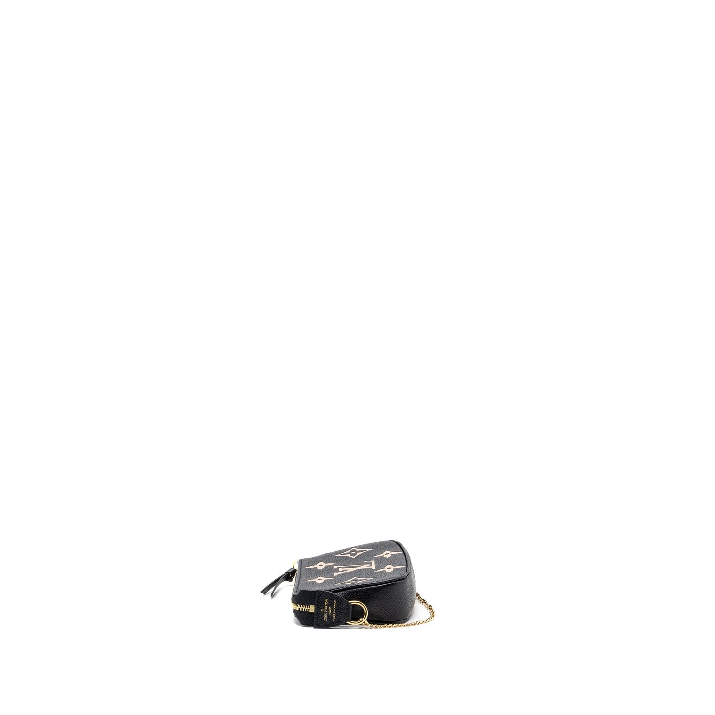 Louis Vuitton Mini Pochette Accessories Monogram Empreinte Black/ Beige