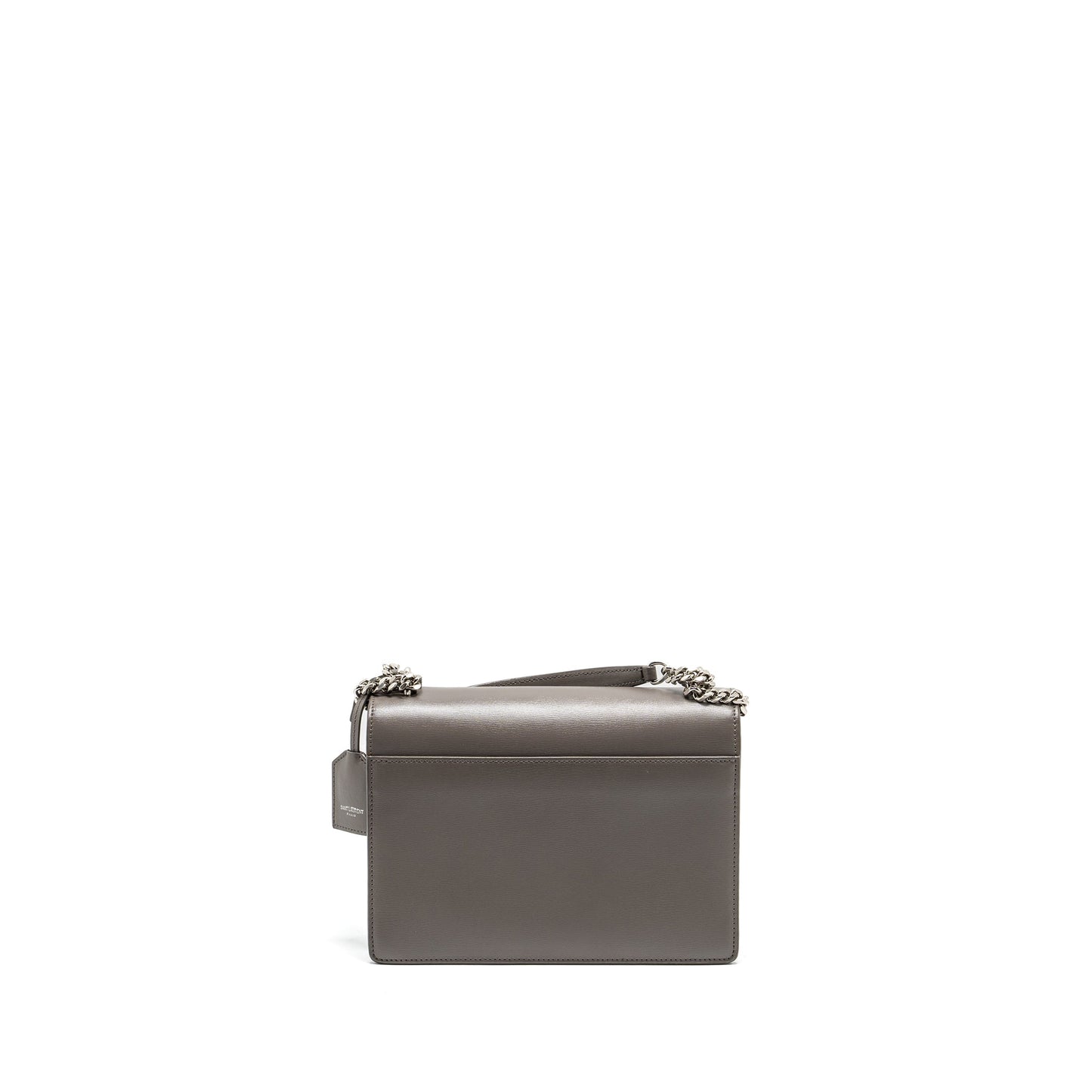 SAINT LAURENT / Medium Sunset Purse Calfskin Grey