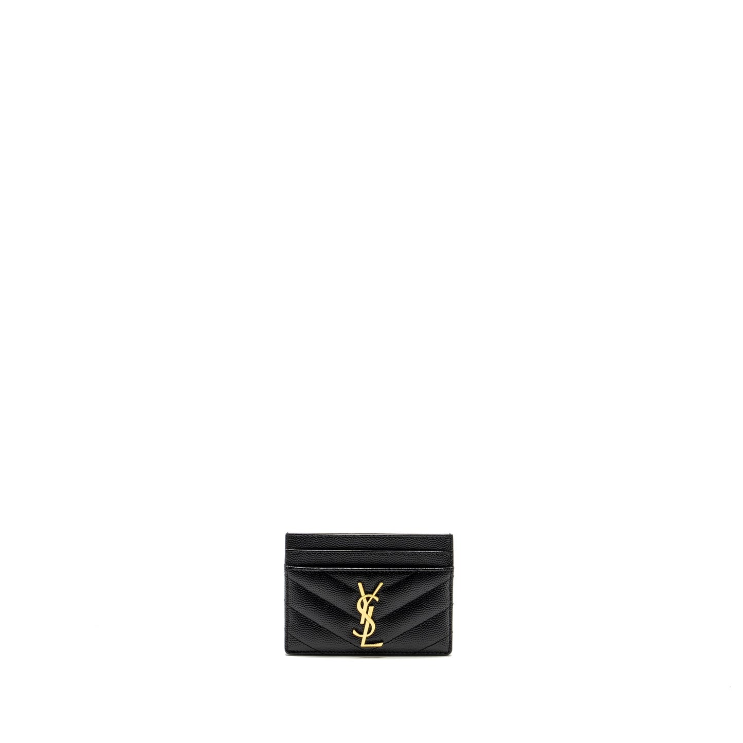 Saint Laurent Card Case calfskin black