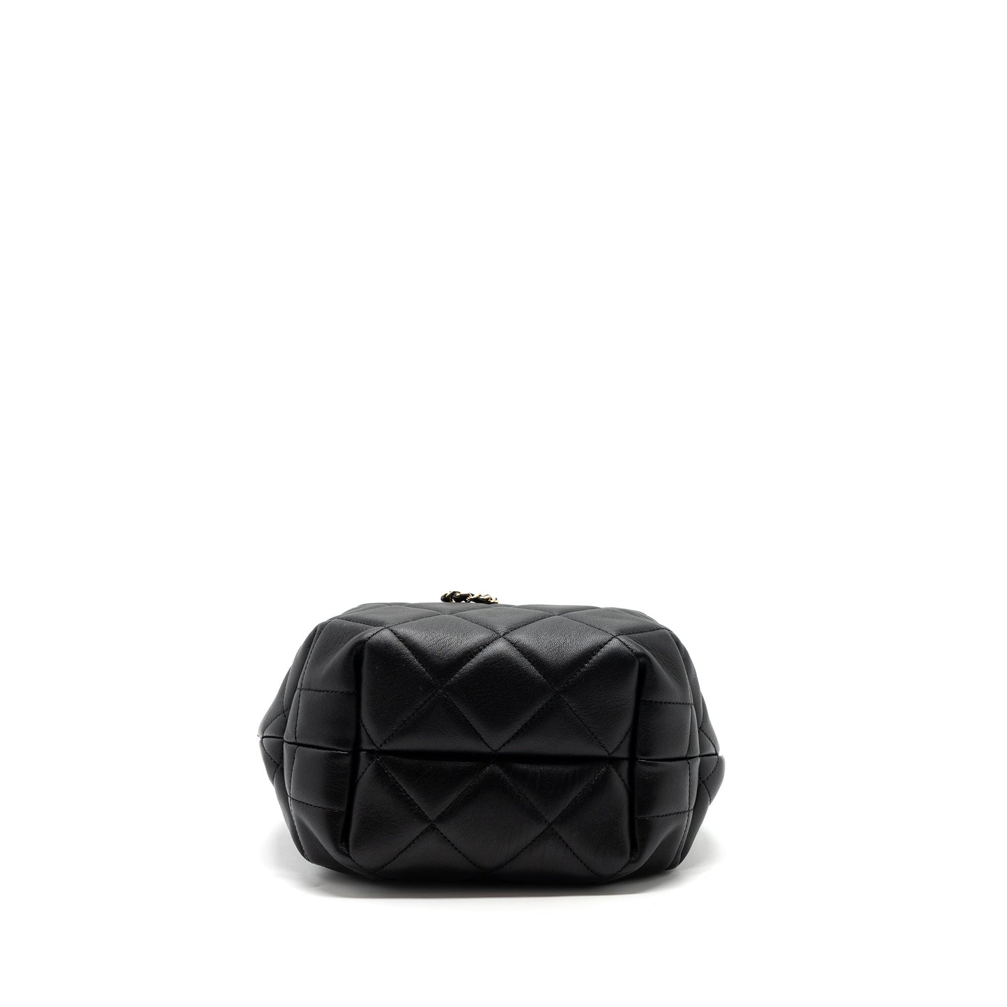 Chanel Drawstring Bucket Bag Calfskin Black LGHW