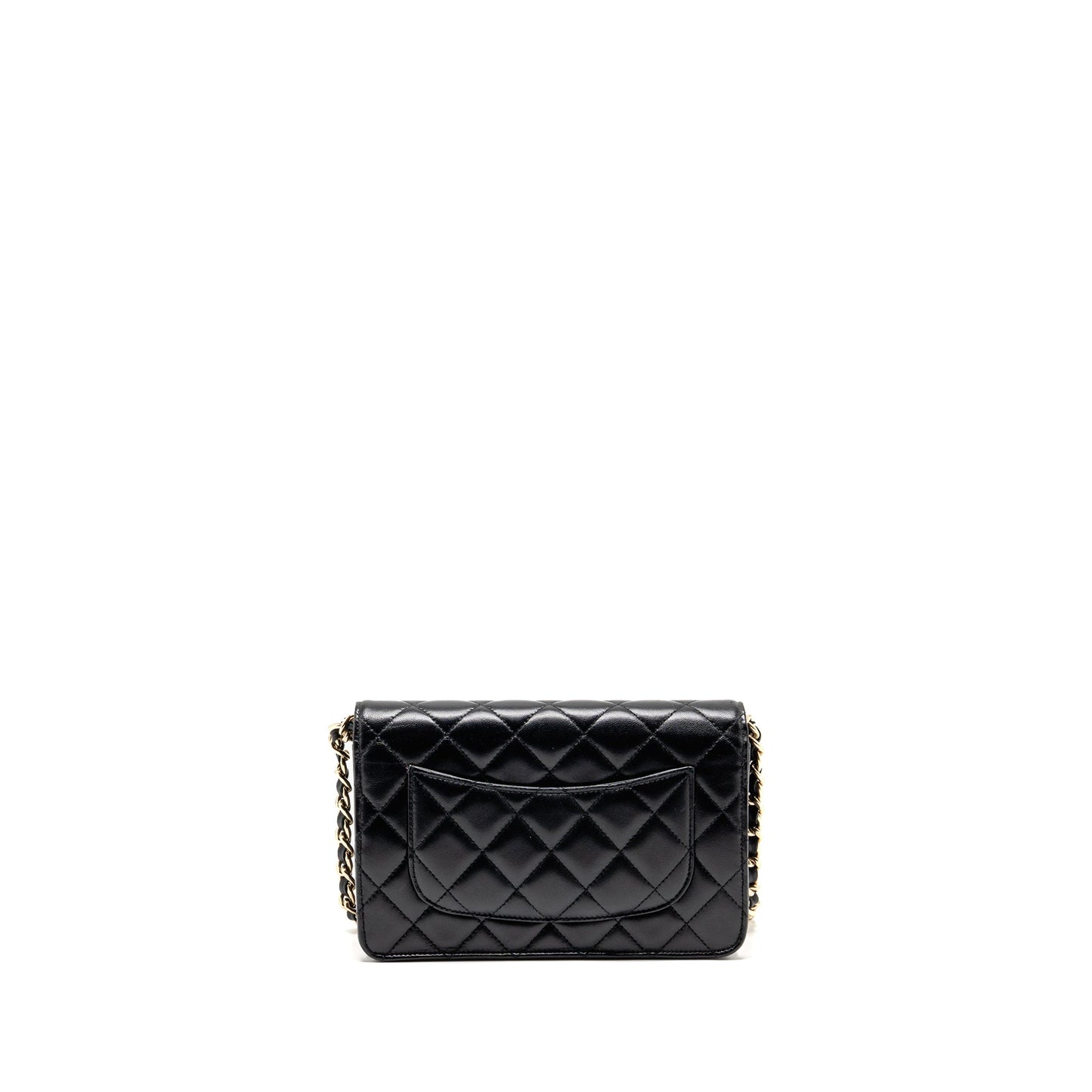 Chanel Coco Charm Wallet on Chain Lambskin Black LGHW