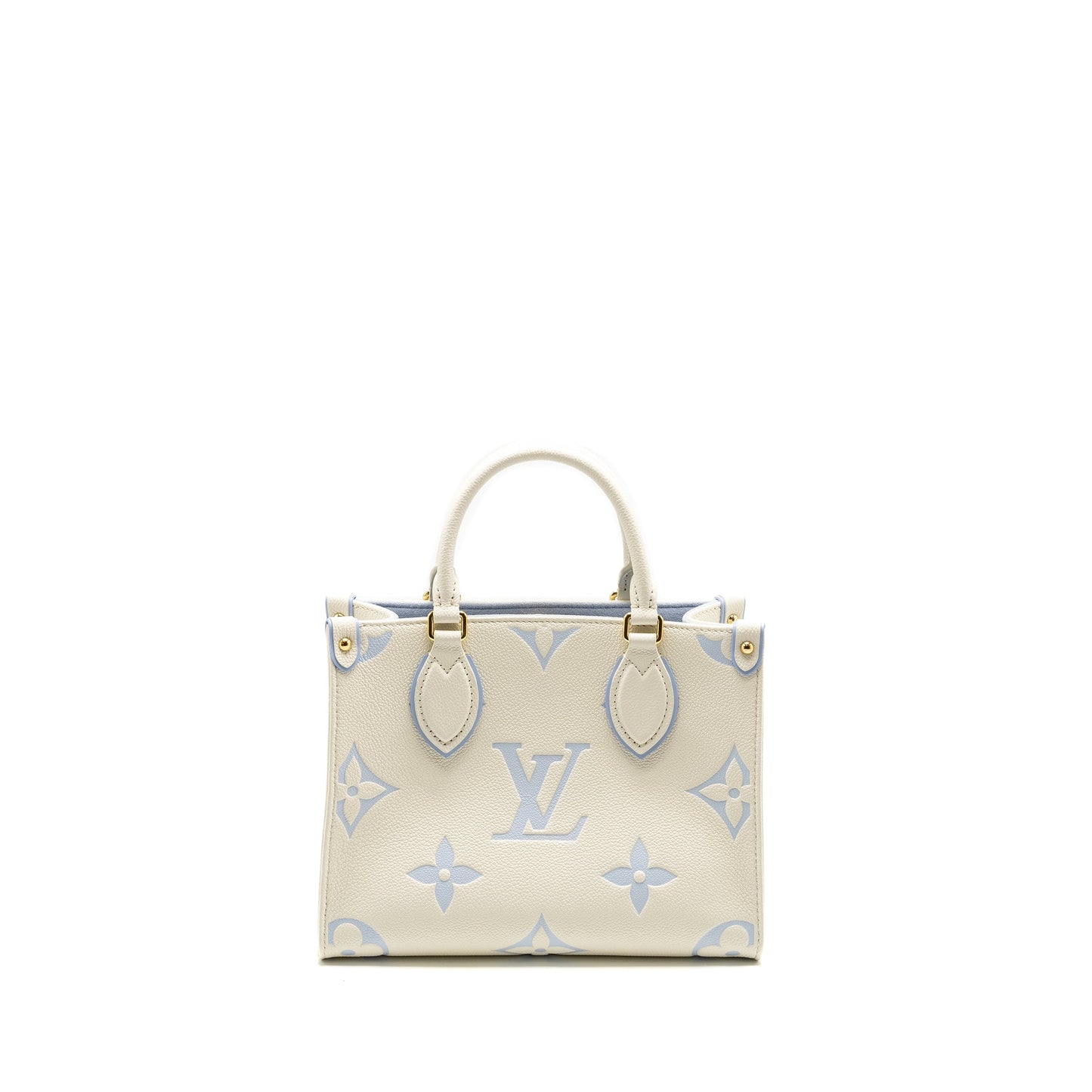 Louis Vuitton ONTHEGO Bicolour Monogram Empreinte Latte/Candy Blue