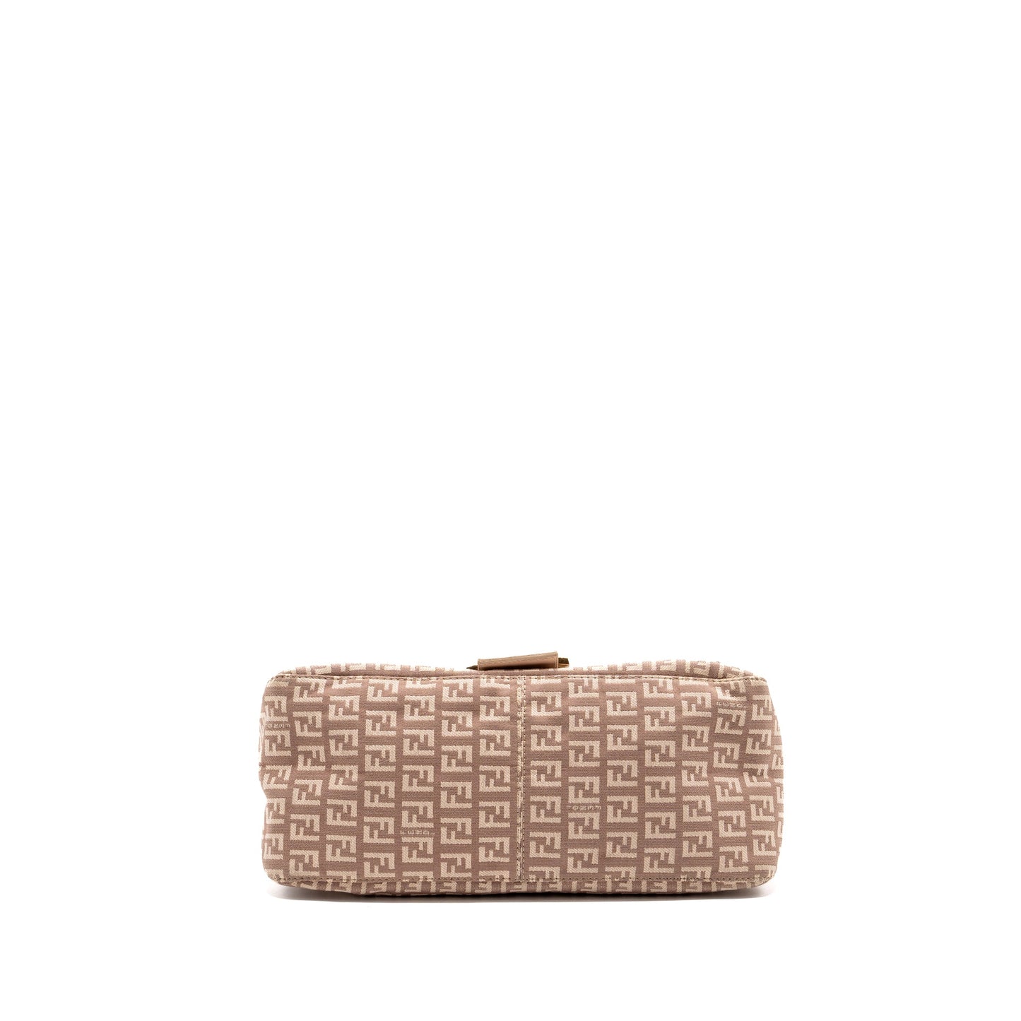 Fendi Zucchino Mama Flap Purse Jacquard Canvas Light Pink