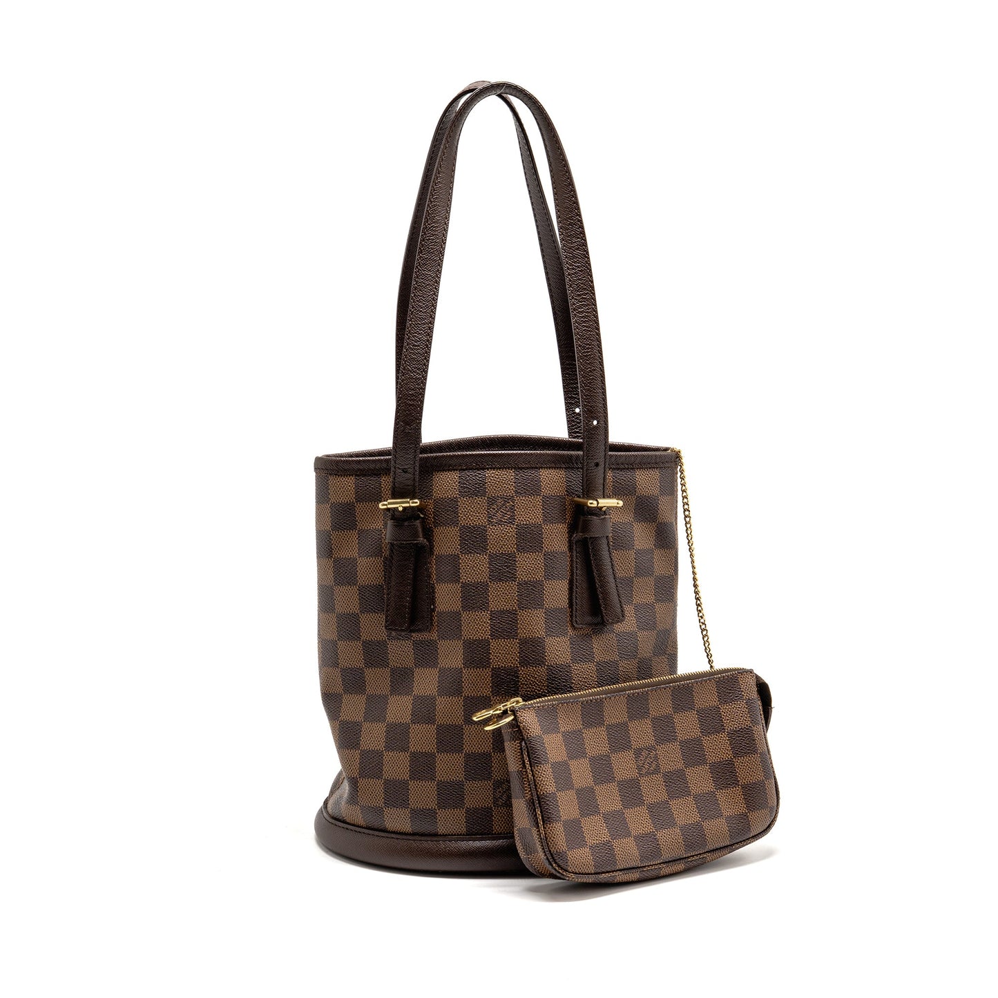 Louis Vuitton Marais Bucket Purse Damier Ebene