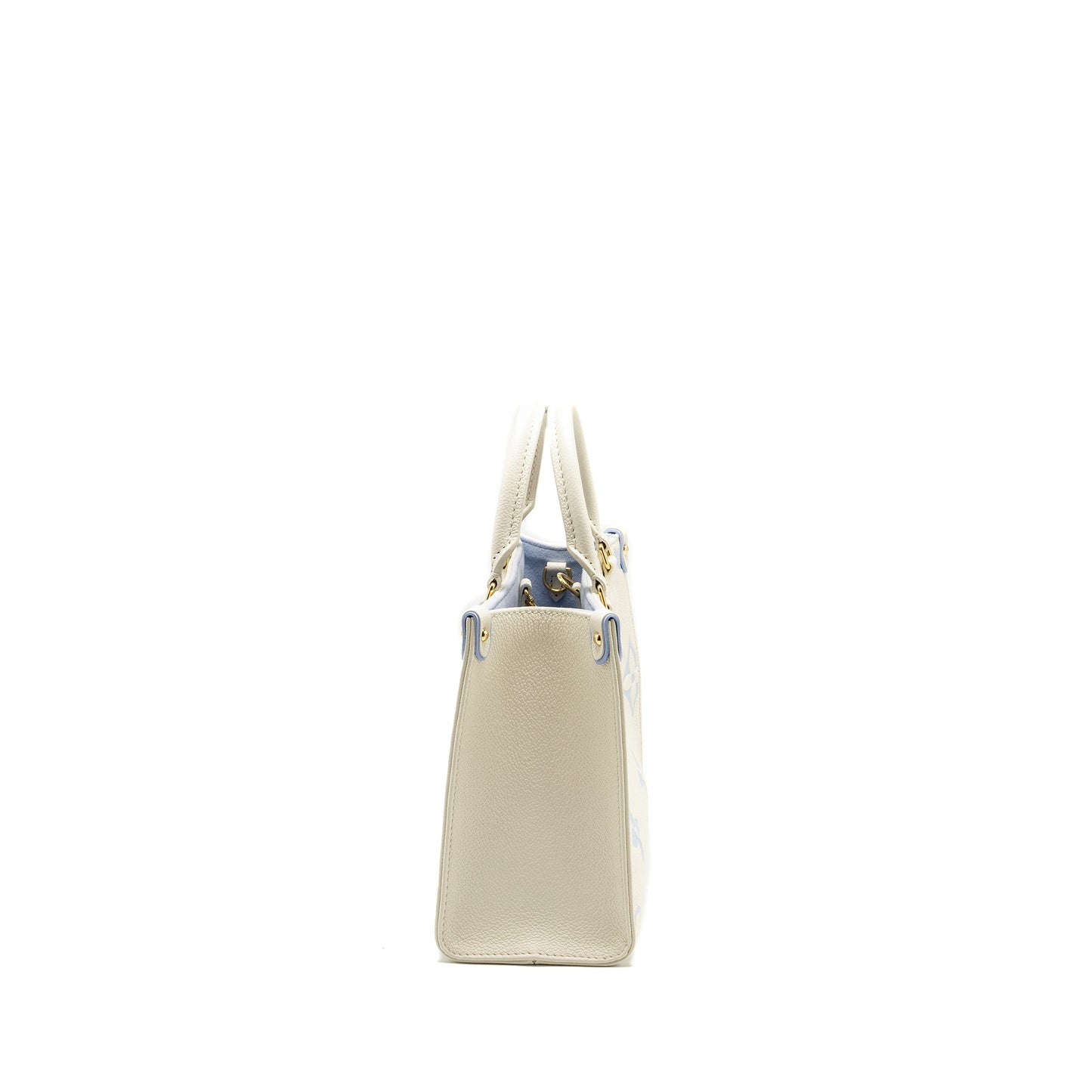 Louis Vuitton ONTHEGO Bicolour Monogram Empreinte Latte/Candy Blue