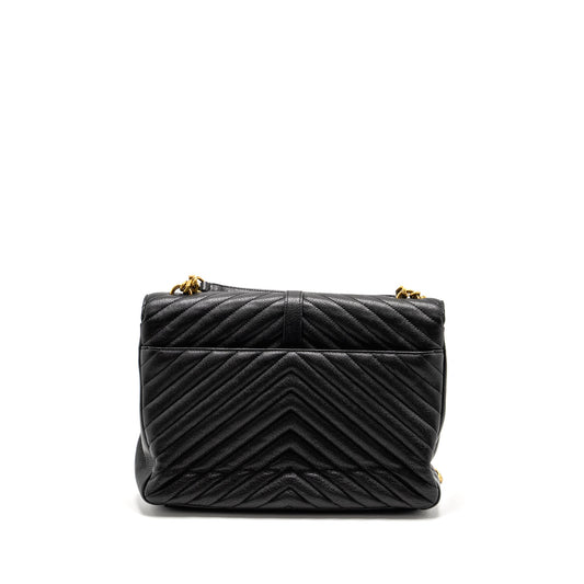 Saint Laurent/ Large College Purse Matelasse Leather Black