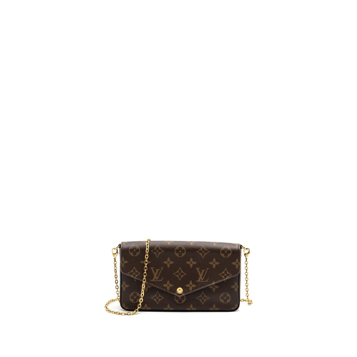 Louis Vuitton Felicie pochette monogram canvas / red