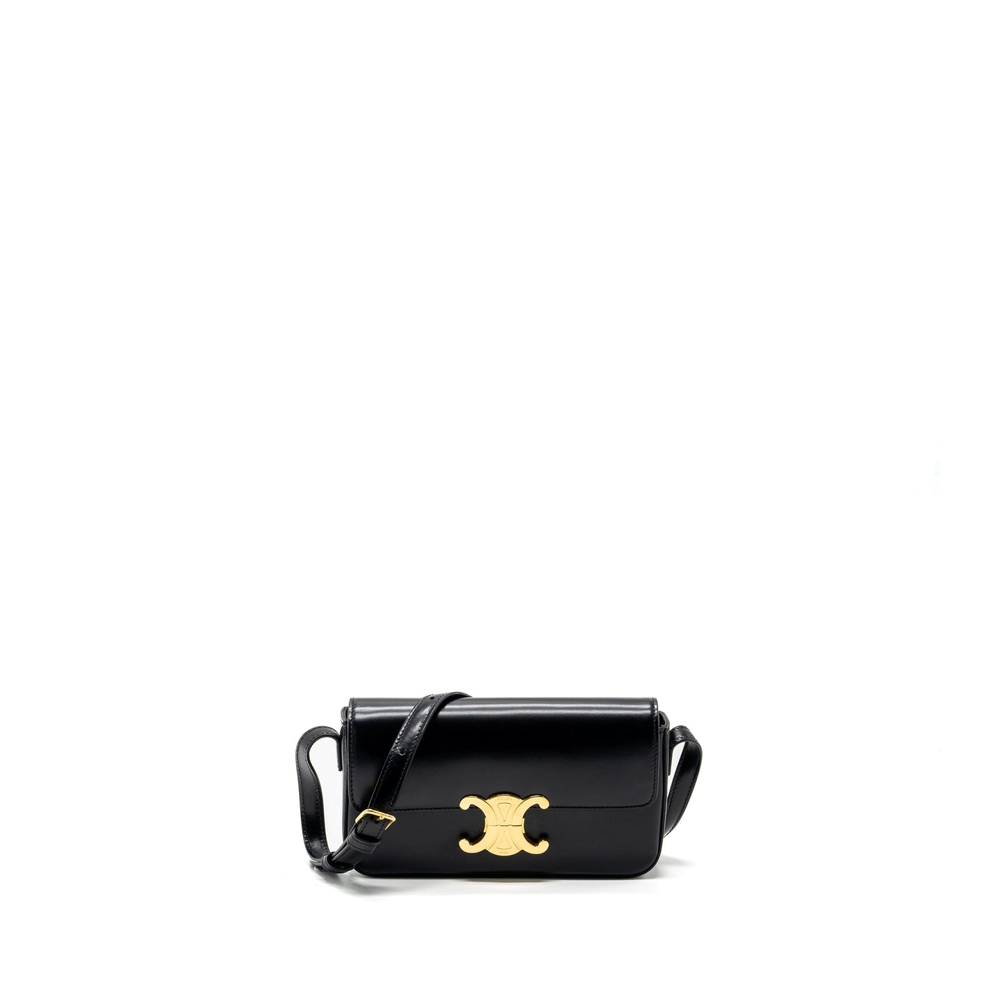 Celine Triomphe Mini Purse calfskin black