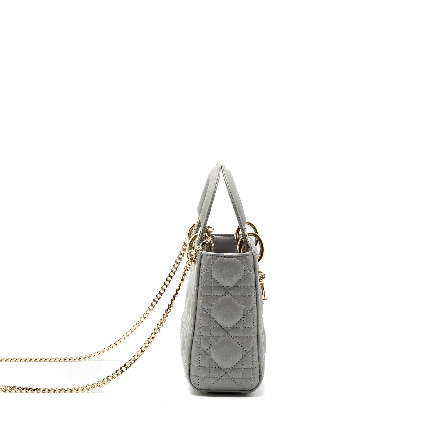 Dior Mini Lady Dior Lambskin Grey