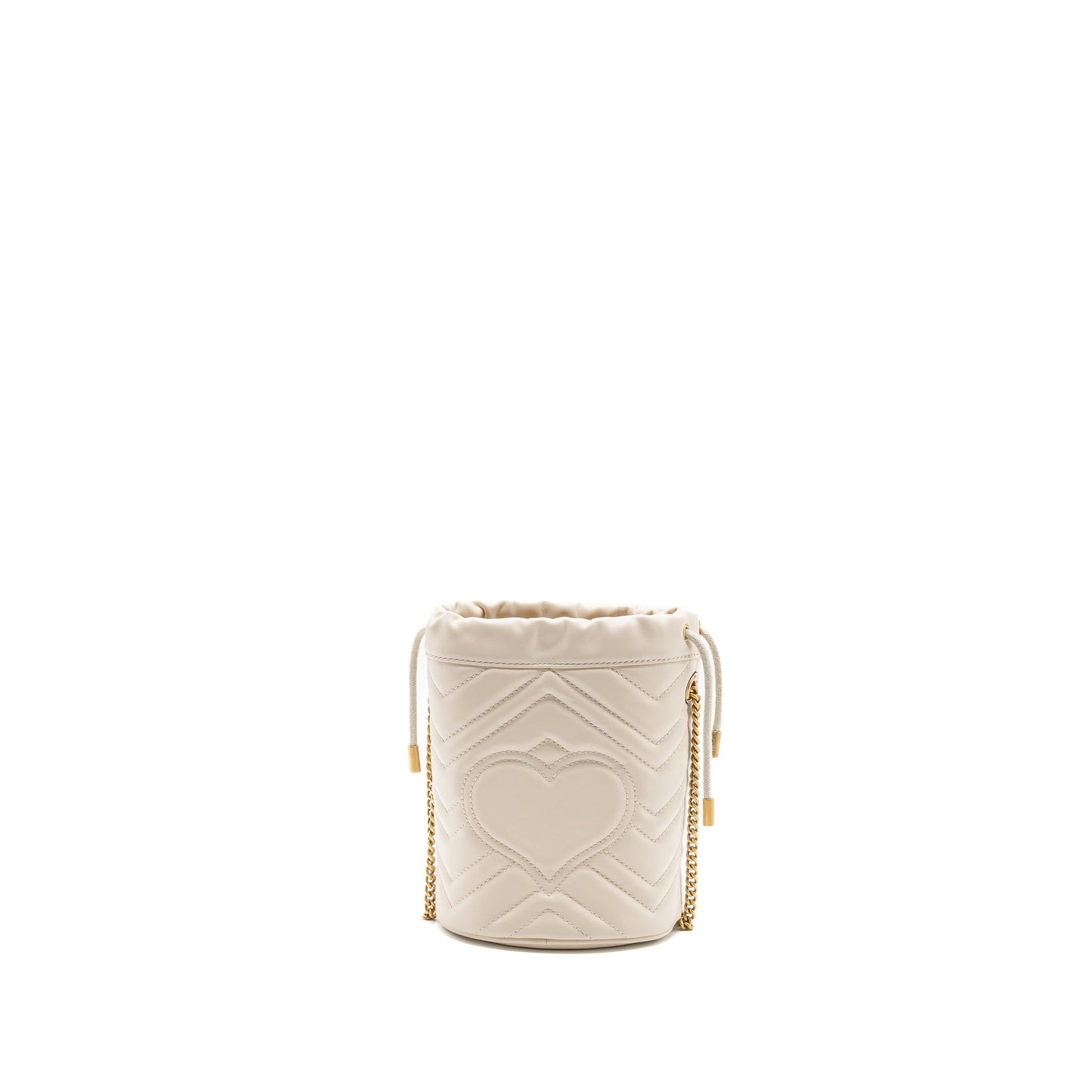 Gucci Marmont Mini Bucket Purse calfskin White