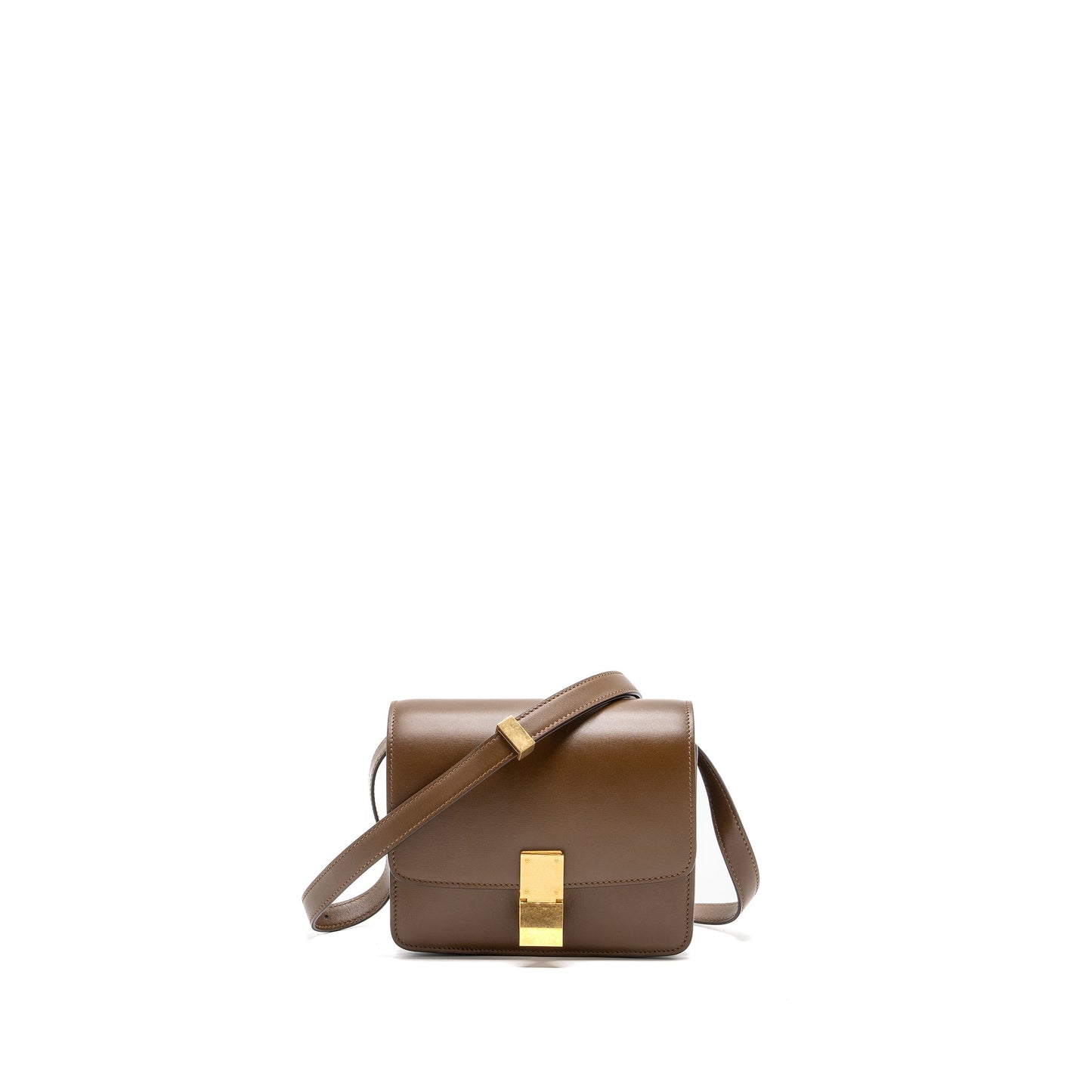 Celine Mini Classic Purse Box Calfskin Camel