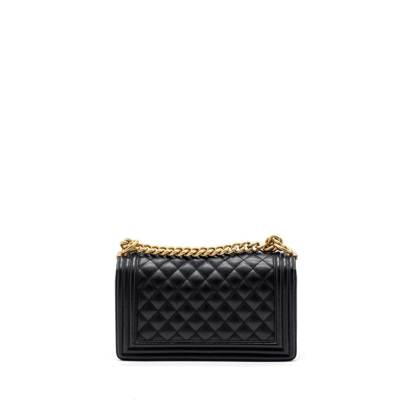 Chanel Medium Classic Boy Bag Caviar Black GHW