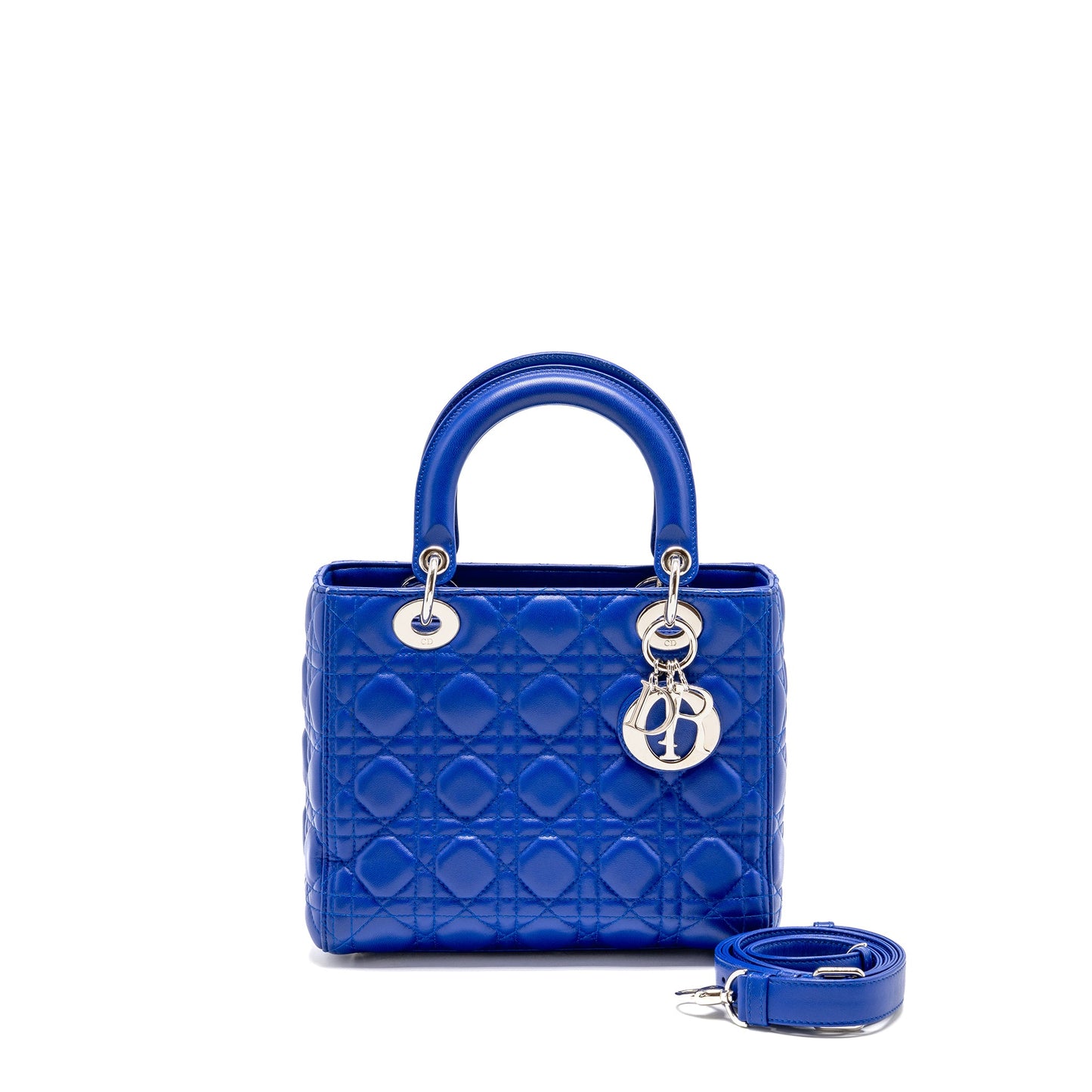 Dior Medium Lady Dior Lambskin Blue