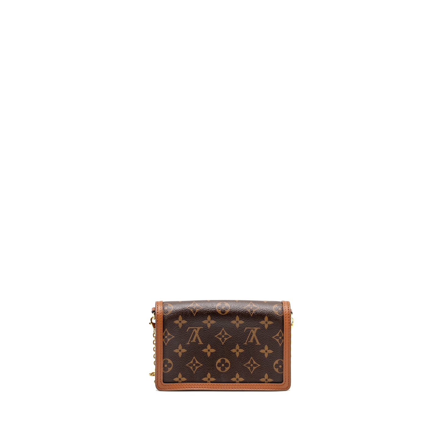 Louis Vuitton Dauphine Chain Wallet Monogram Reverse CANVAS