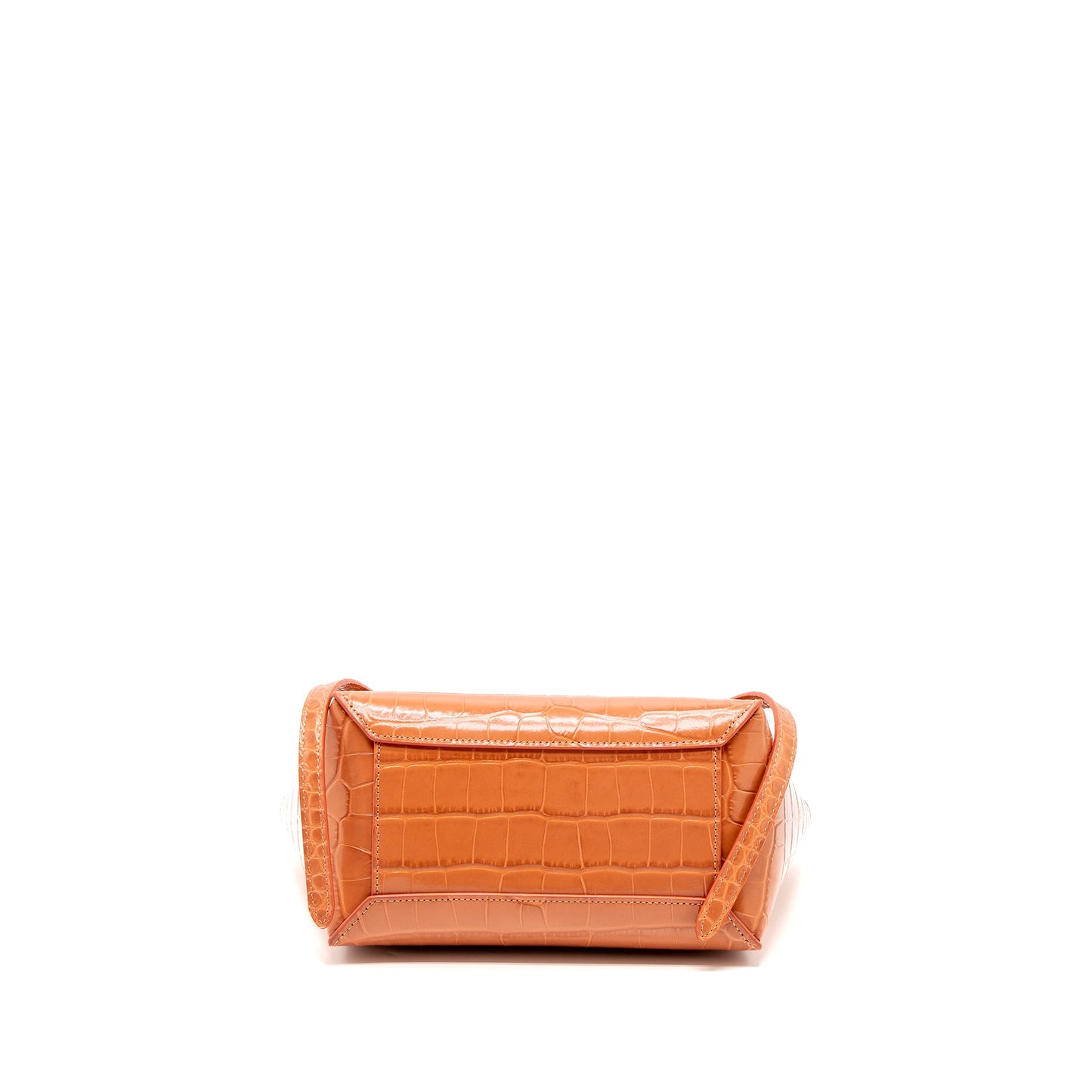 Celine Nano Belt Purse Crocodile-Embossed Calfskin Lychee
