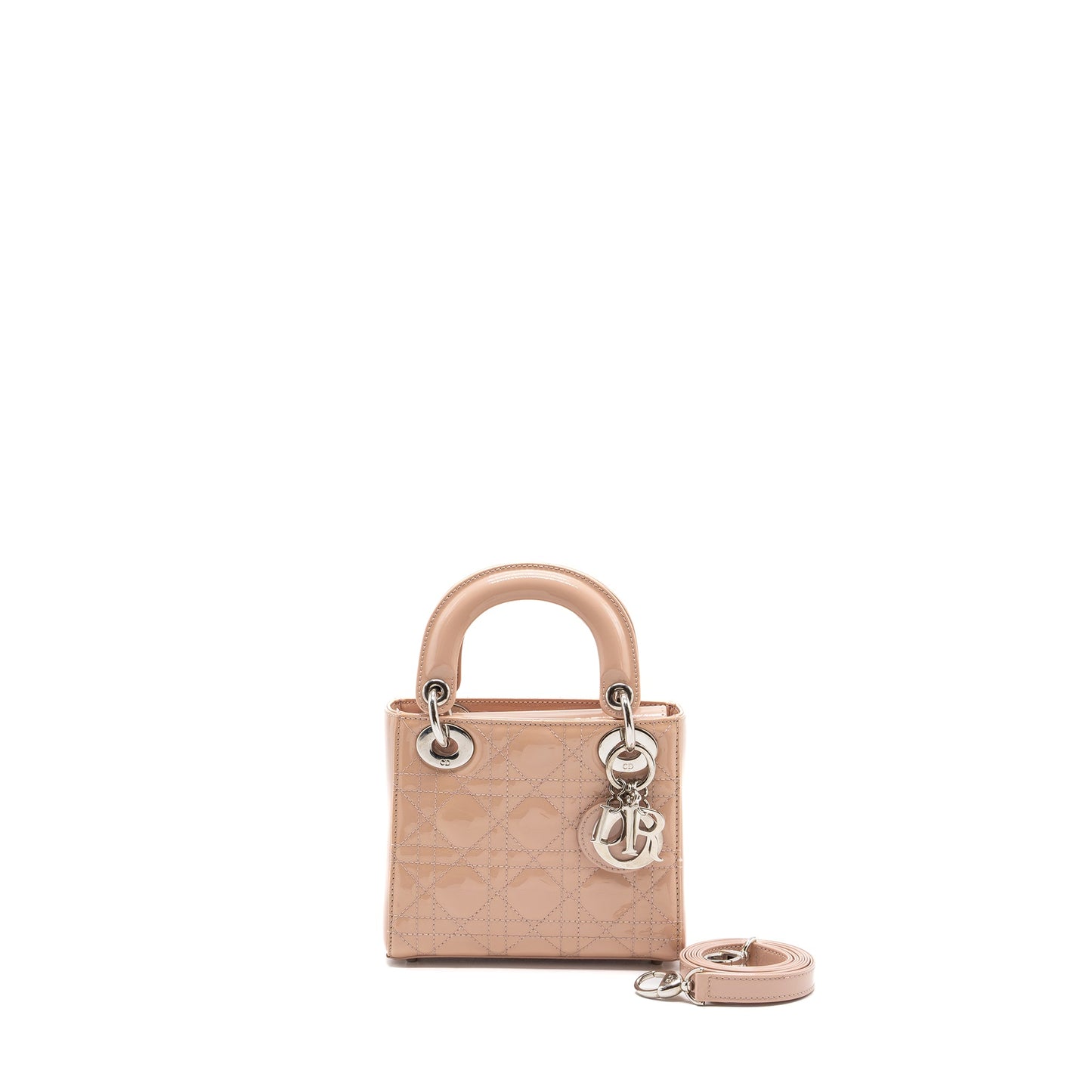Dior Mini Lady Dior Patent Leather Light Pink
