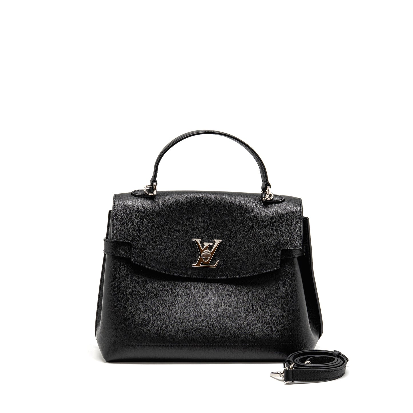 Louis Vuitton Lockme Ever Grained Calfskin Black