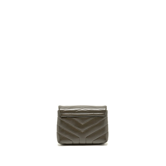 Saint Laurent/ Mini Toy Loulou Strap Purse Calfskin Dark Green